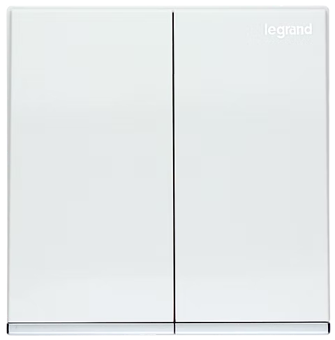 Legrand Galion 白 2位雙控 帶指示燈 開關掣