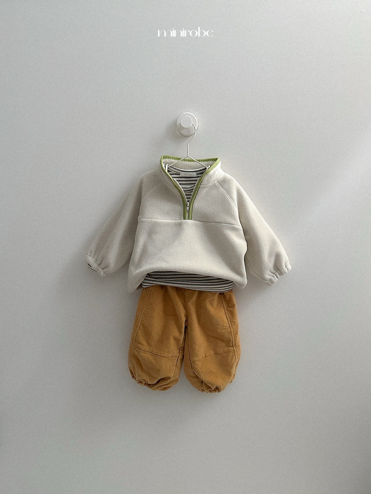 Mnirobe | Two-tone fleece half zip