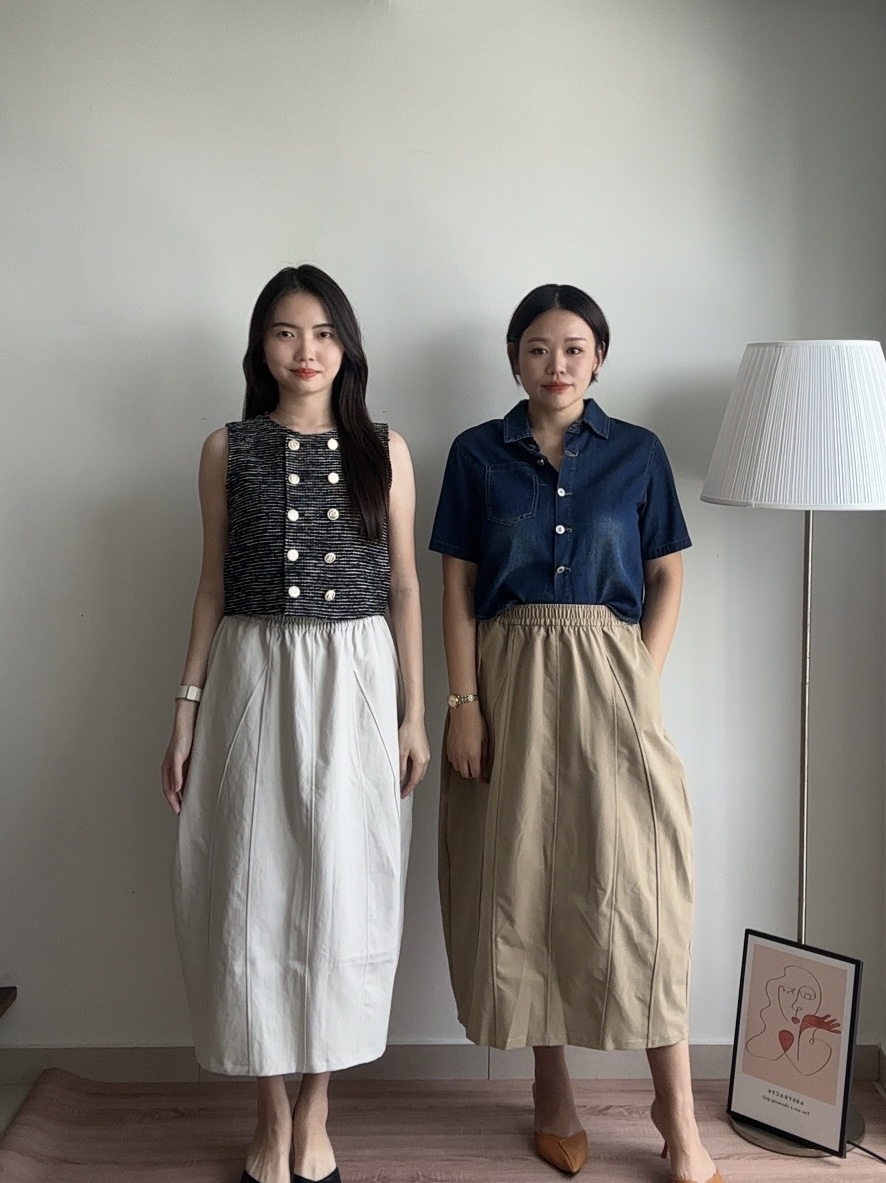 S1931 Long Tulip Skirt - 3 Colors 
