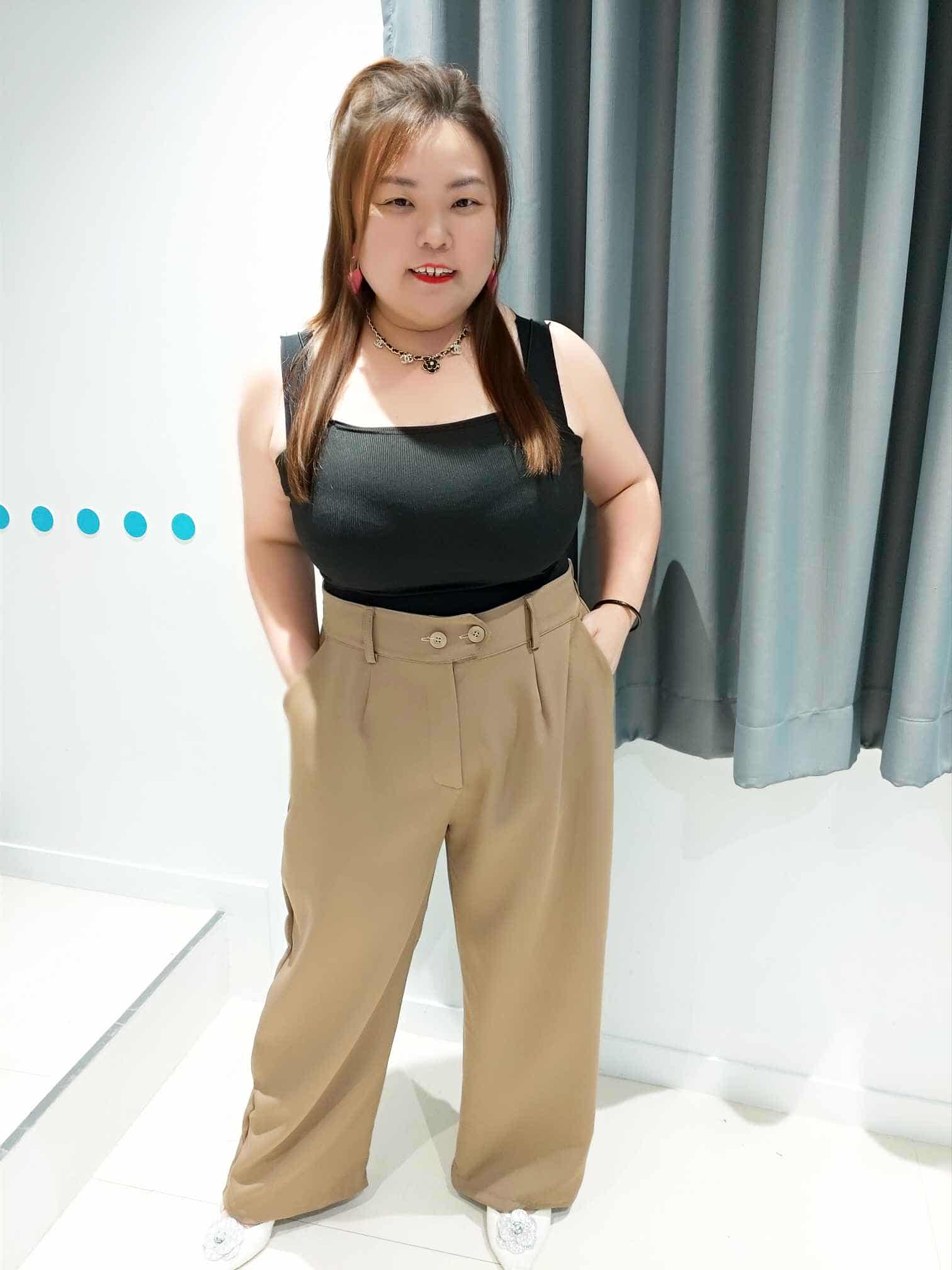 DSB02 西装款设计直筒长裤