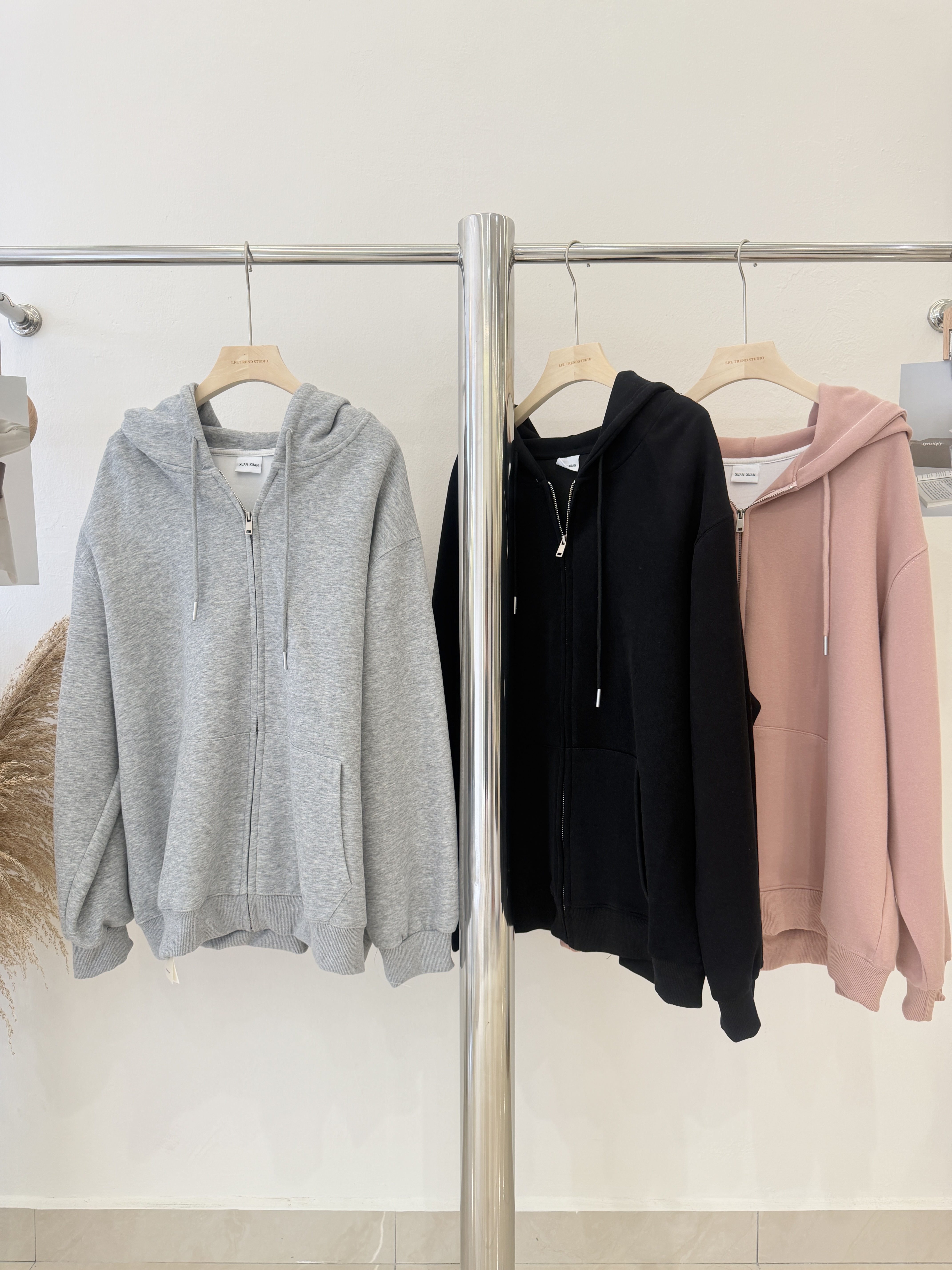 6712 爆款休闲拉链连帽卫衣