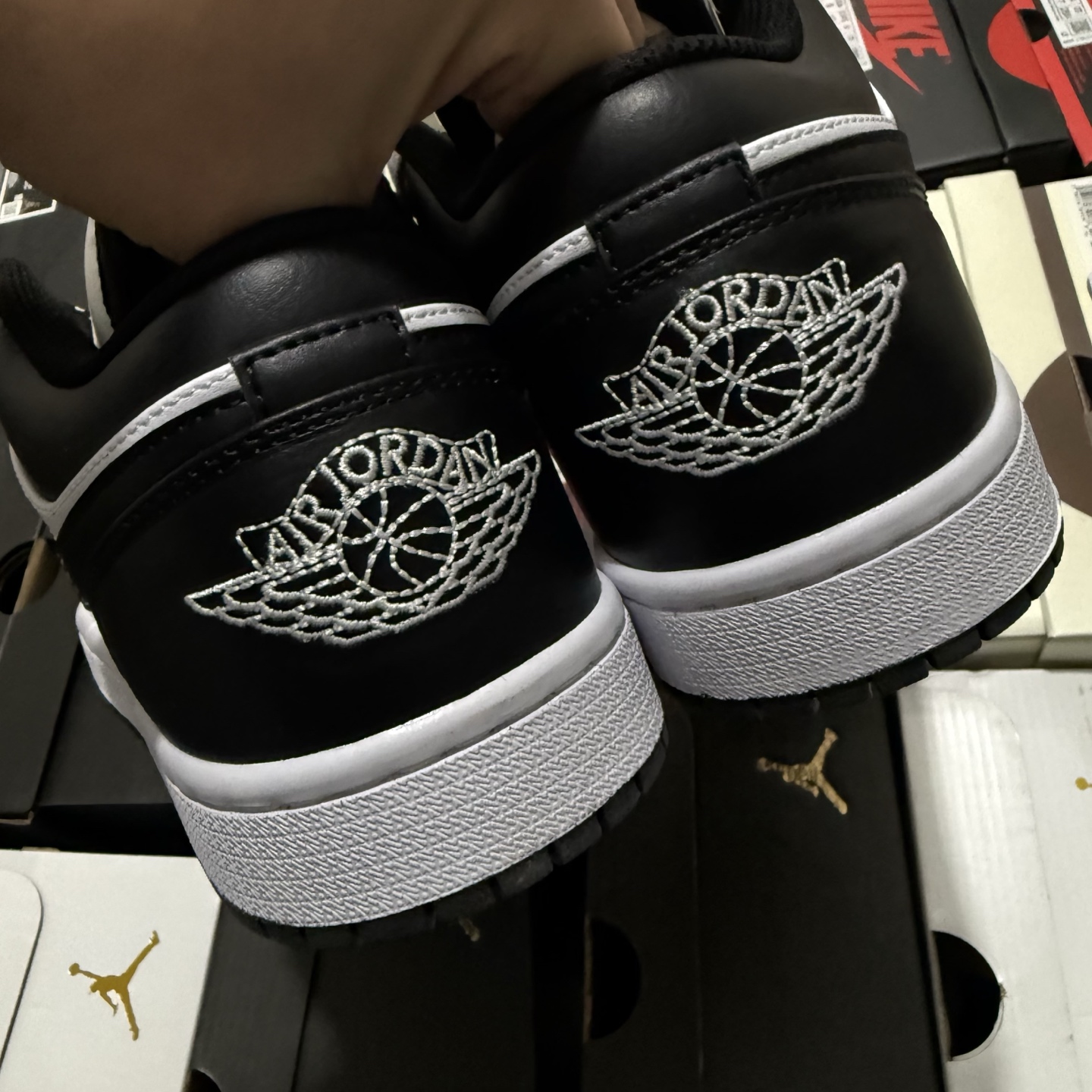 Nike Air Jordan 1 Low 'Black Fire Red' 553558-060 