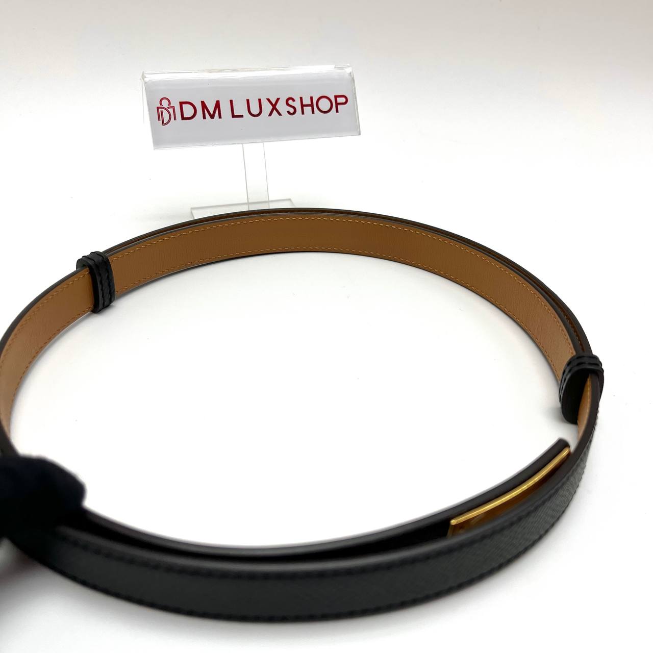 Hermes Kelly 18 Belt Black GHW (Stamp B, Year 2023)