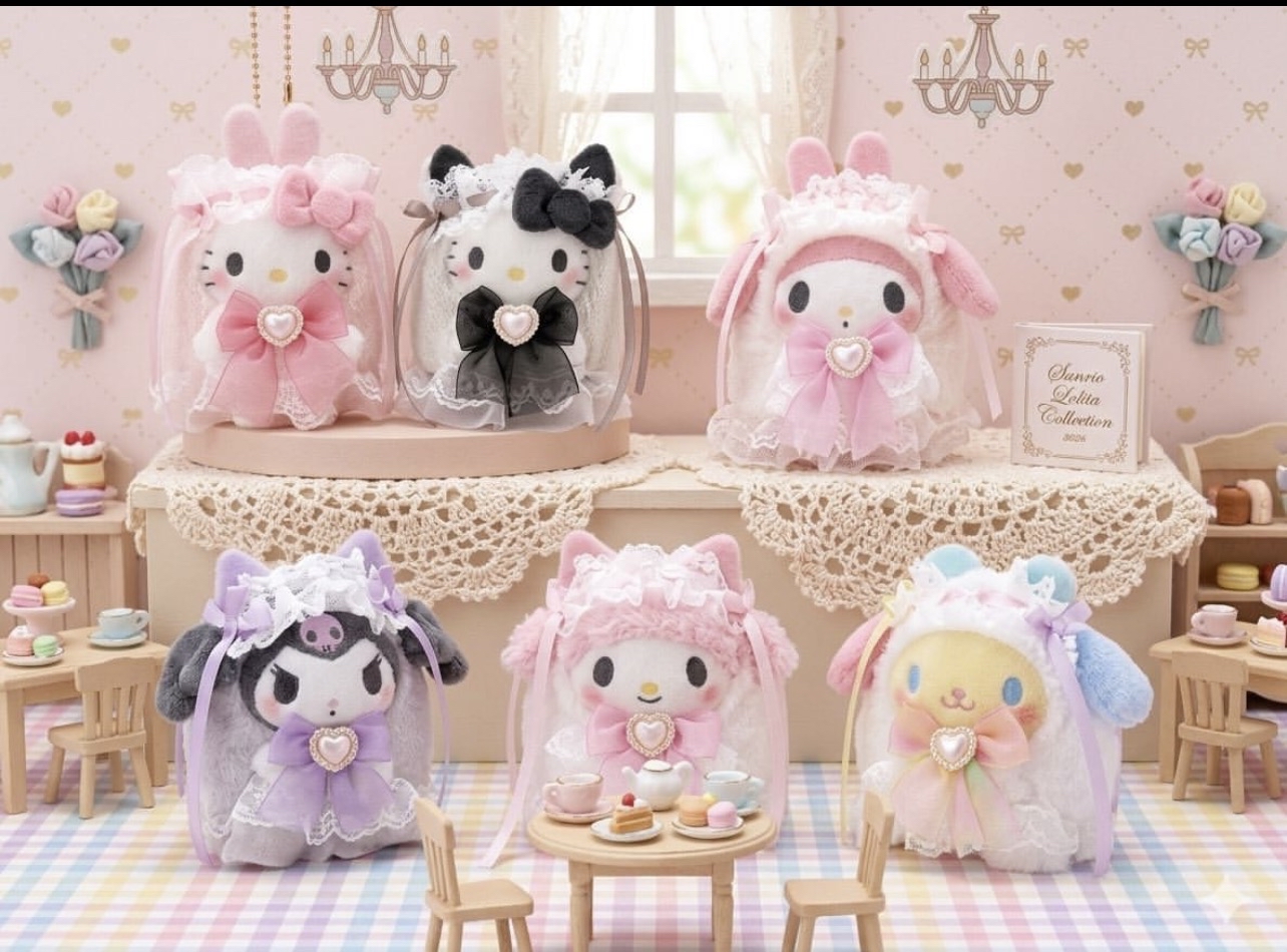 預訂 | 日本Sanrio 幽靈 x Lolita 系列公仔掛件