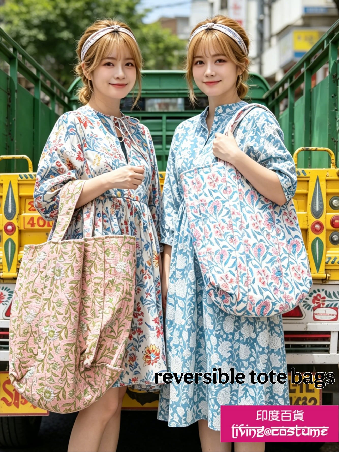 印度民族印花雙面布包
