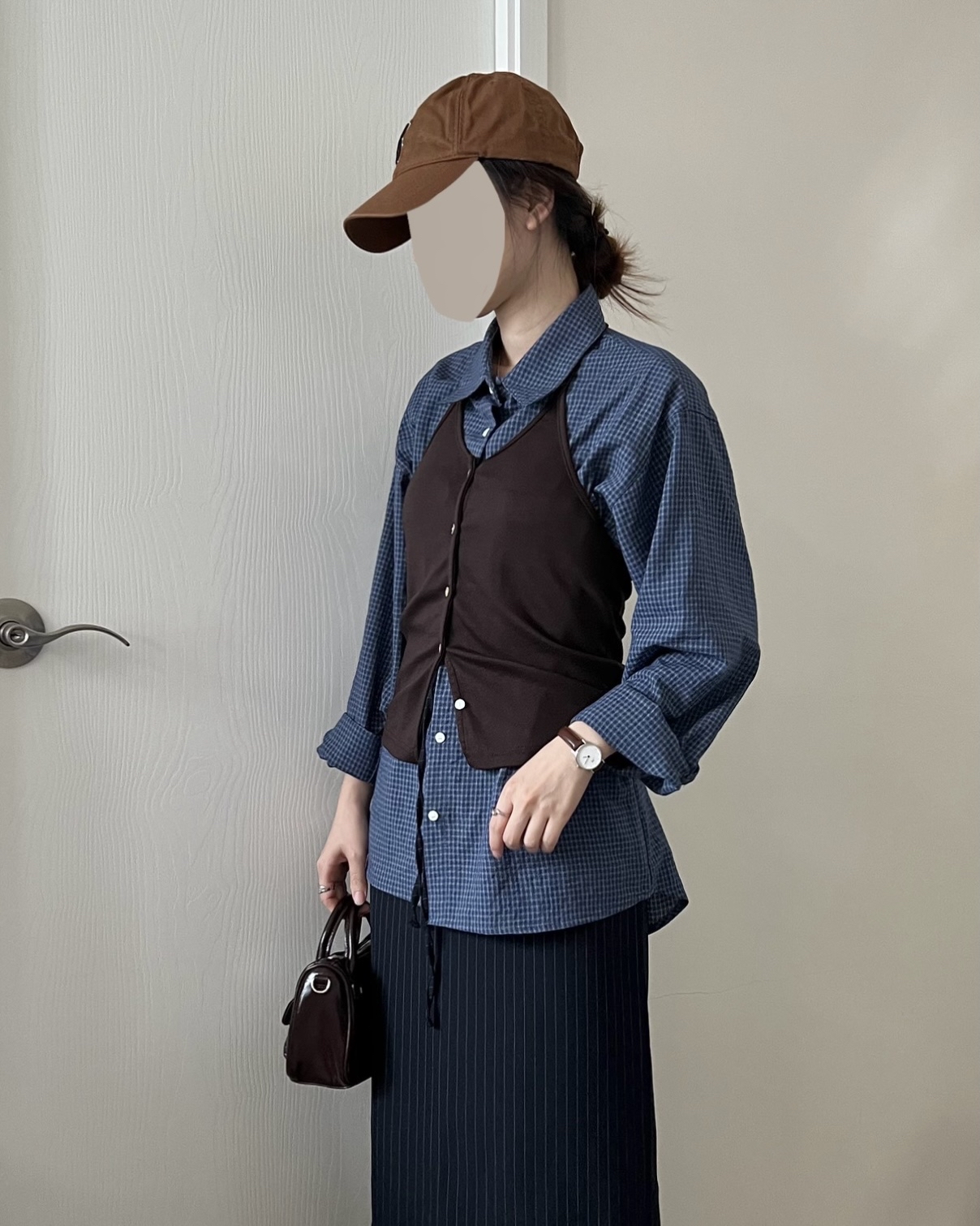 韓妹必備掛脖背心 