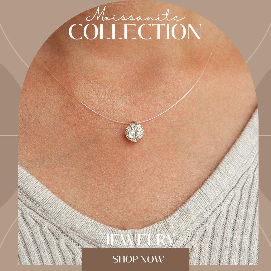 GRA Certified Moissanite Necklace Jewelry - SHOP NOW  