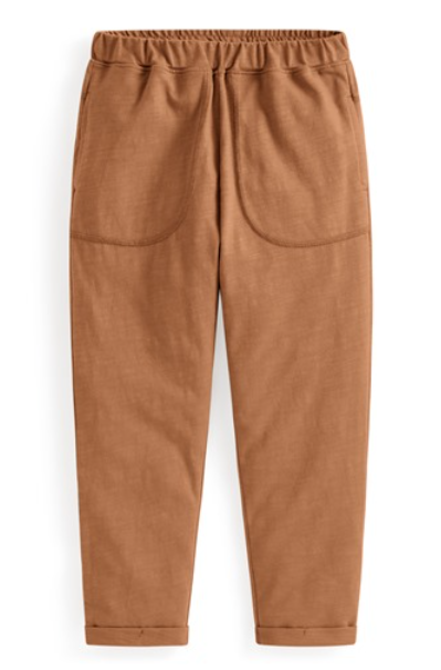 竹節棉口袋長褲-童