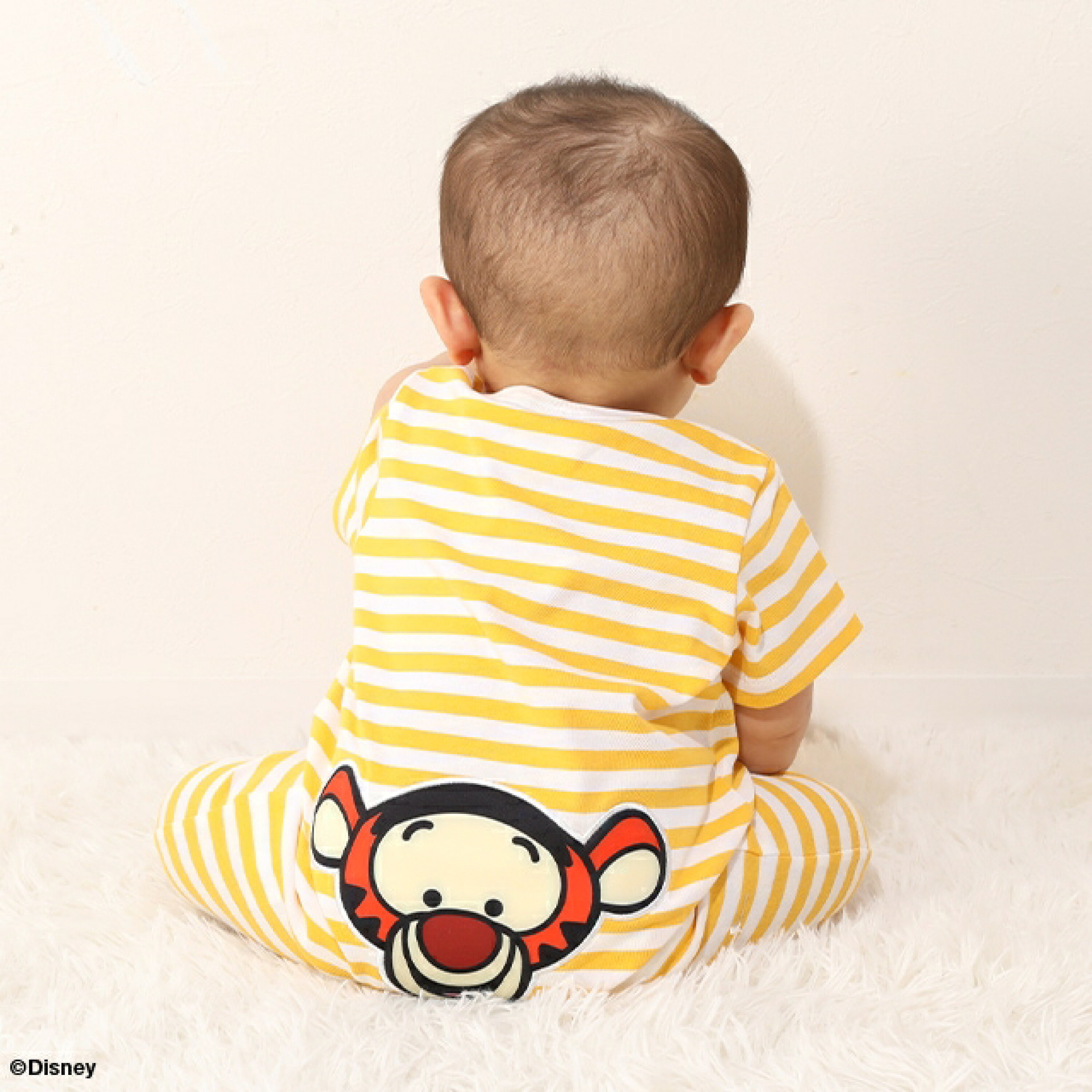 🇯🇵預訂 日本直送🇯🇵Babydoll x Disney六色臀部人物大貼花條紋短袖連身服