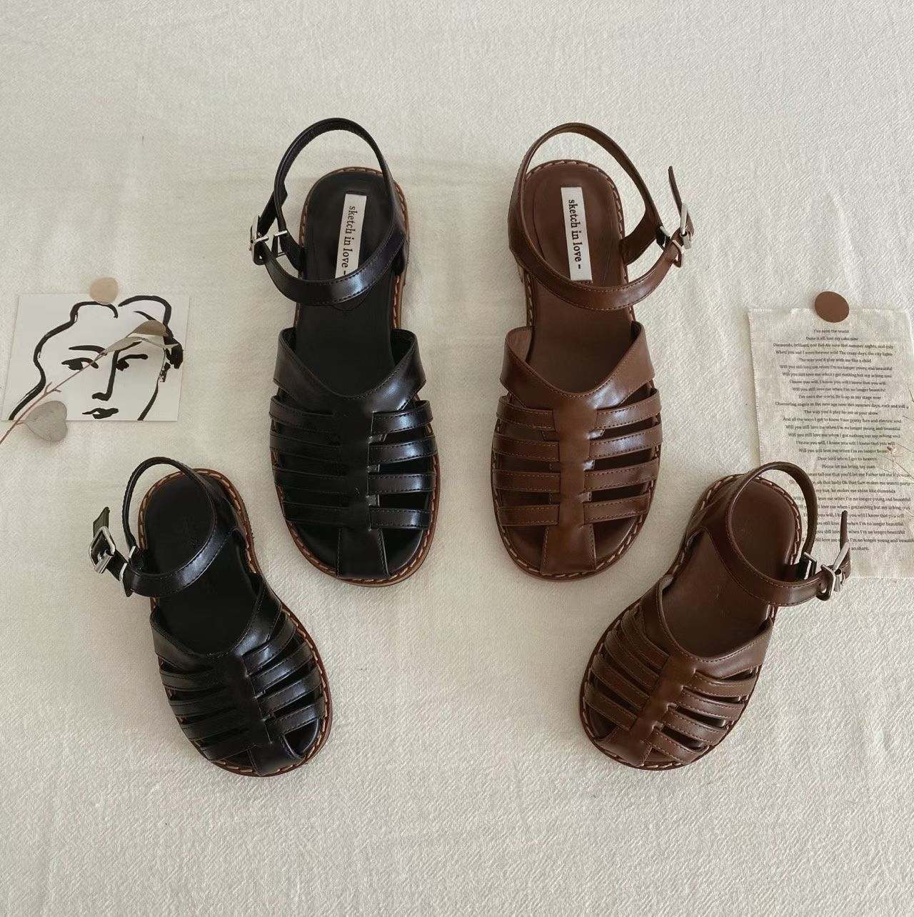 AS2852春夏最新母女同款涼鞋