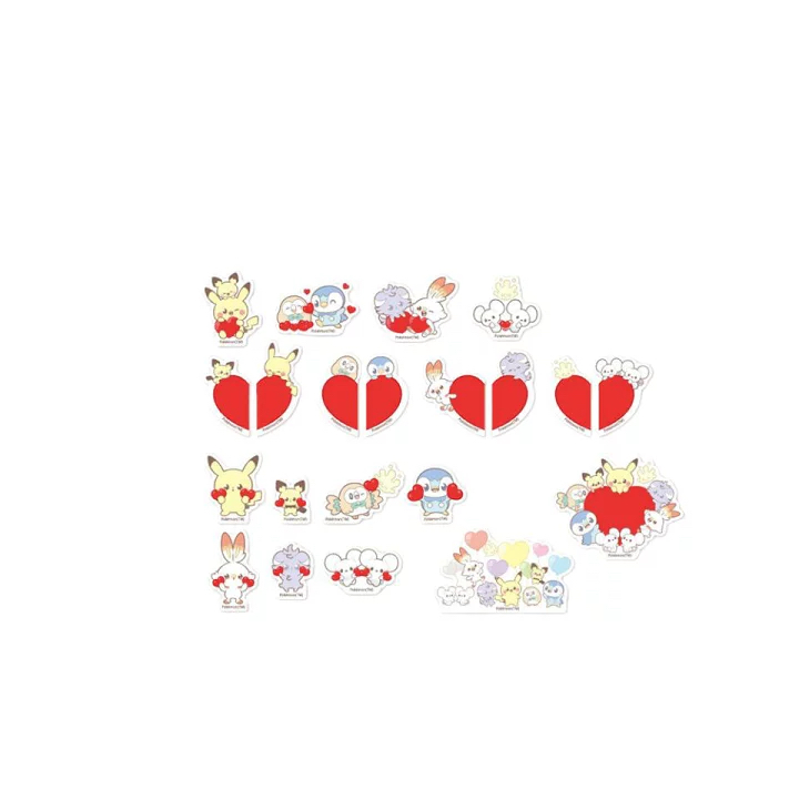 【免運費】 2026/03 ポケピース ハートシリーズ フレークシール