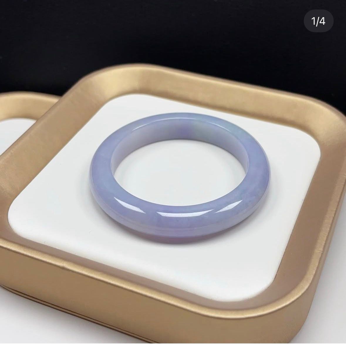 51.8mm 濃紫翡翠福鐲 (附送香港鑒定證書）