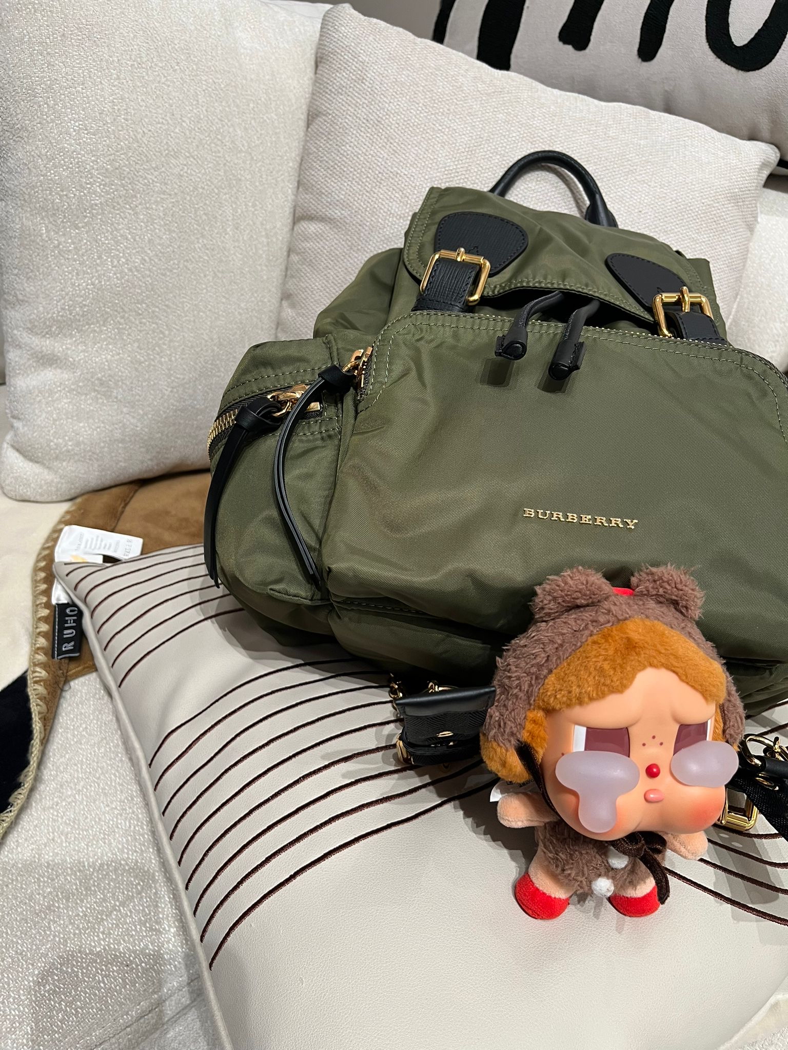 全新 Burberry backpack nylon 金扣 100%Authentic,全新未使用品 ✅ 原裝吊牌 ✅dust bag 