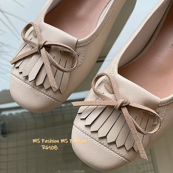 R6108 韓國🇰🇷真皮soso蝴蝶結鞋仔