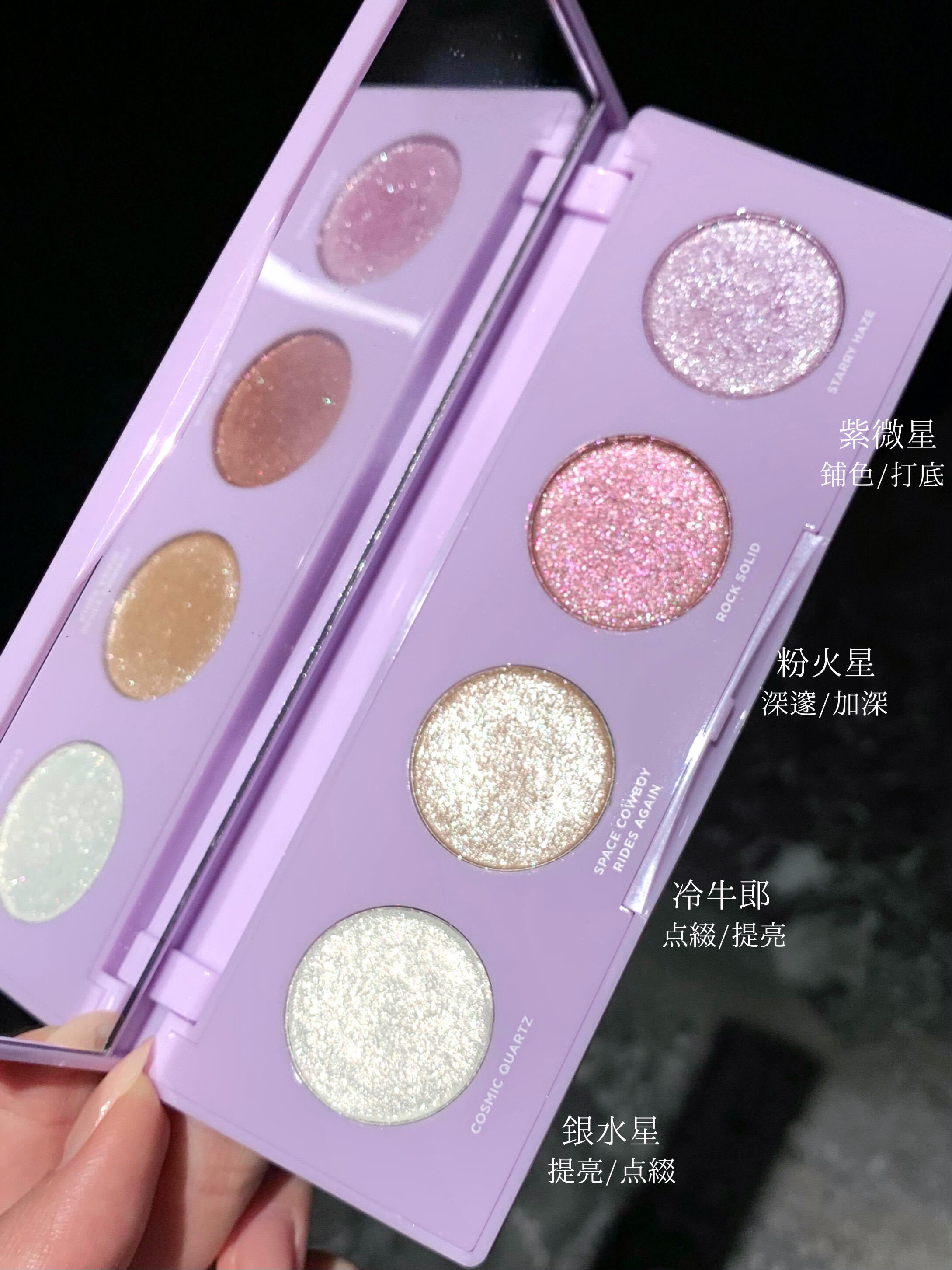 Urban Decay 衰敗城市 紫微星閃盤 四色眼影盤 Glitter Eyeshadow Palette