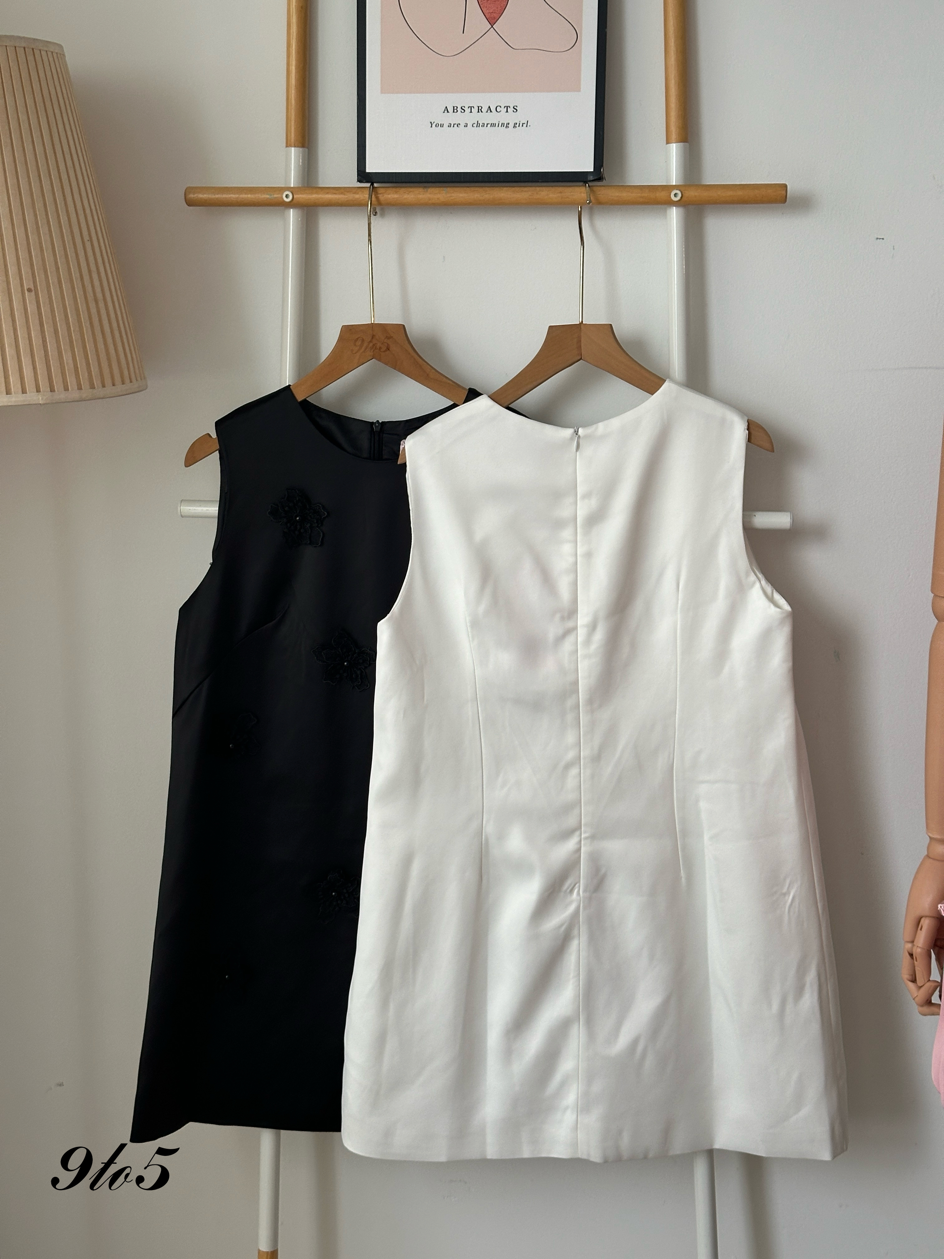 D2325 Satin Floral Dress - 3 Colors