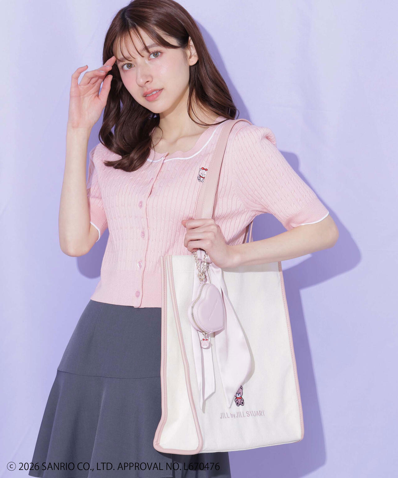 🎀【預訂】 JILL by JILL STUART Tiny Chum Collaboration Tote Bag - Pink