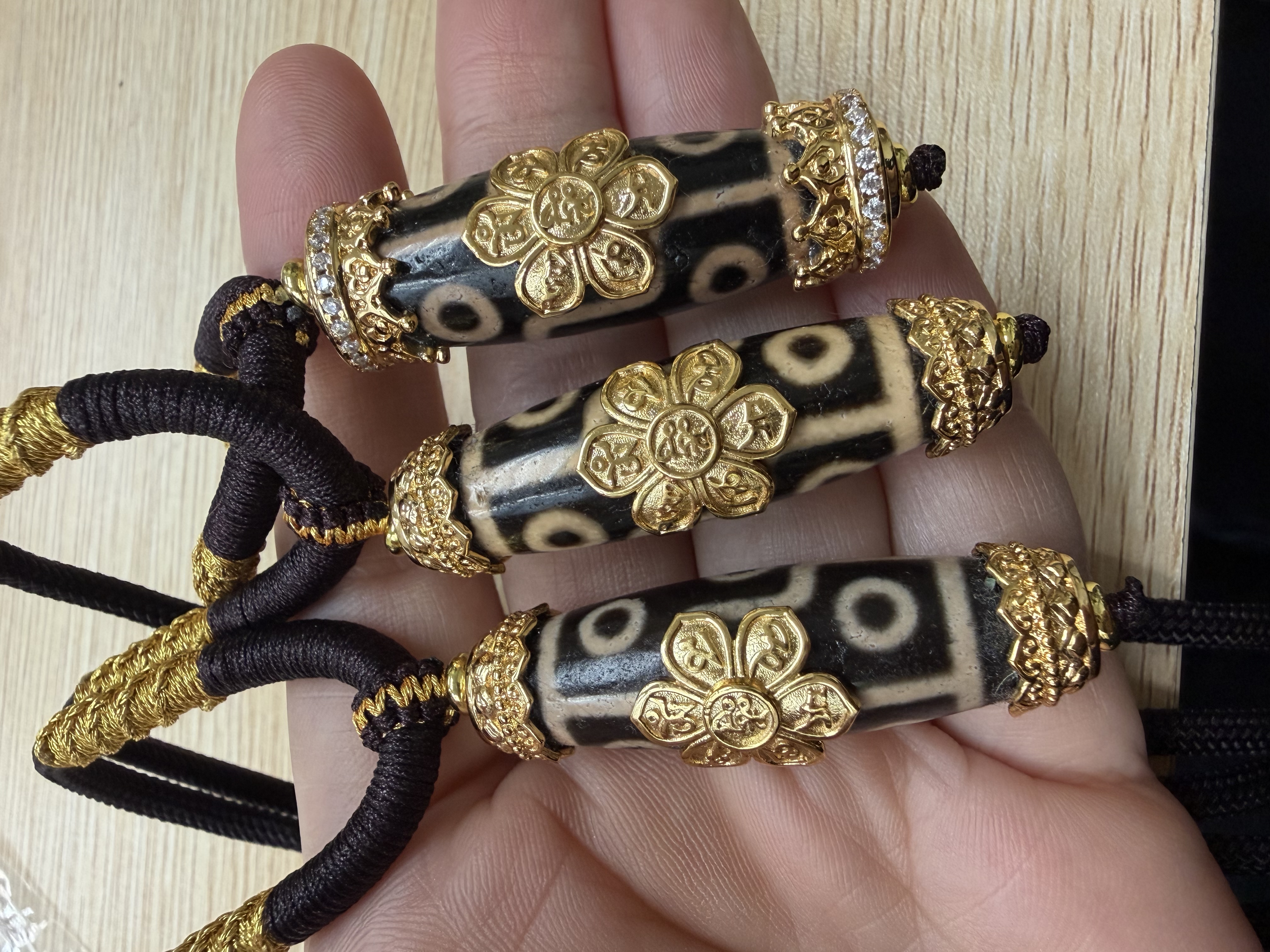 六字大明咒天珠（古廟護法殿加持）