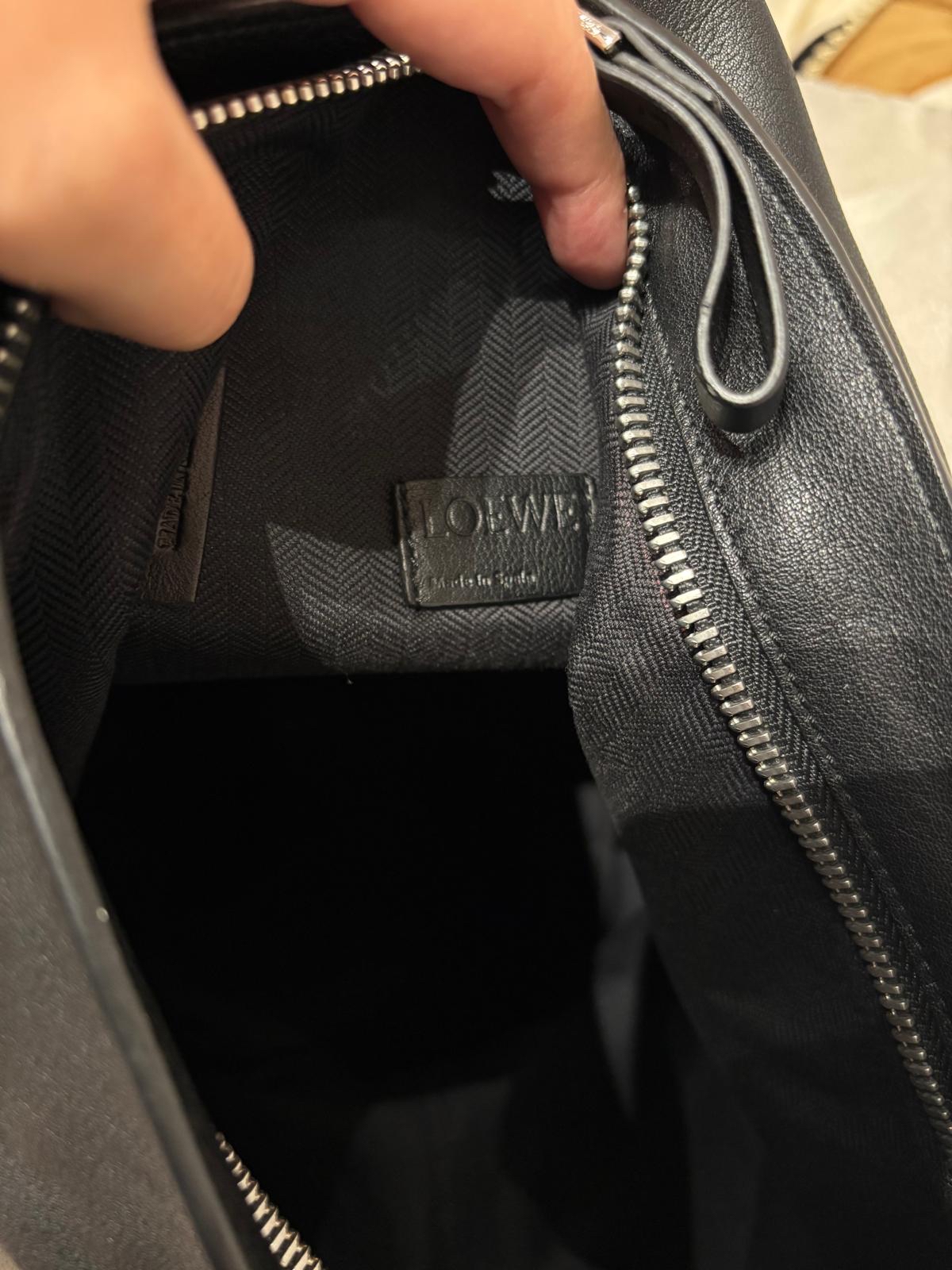 Loewe Sling Backpack Black Calfskin 100%Authentic, 98%New ✅Dust bag