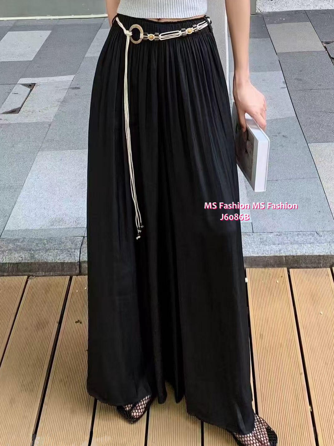J6086 靚色闊褲