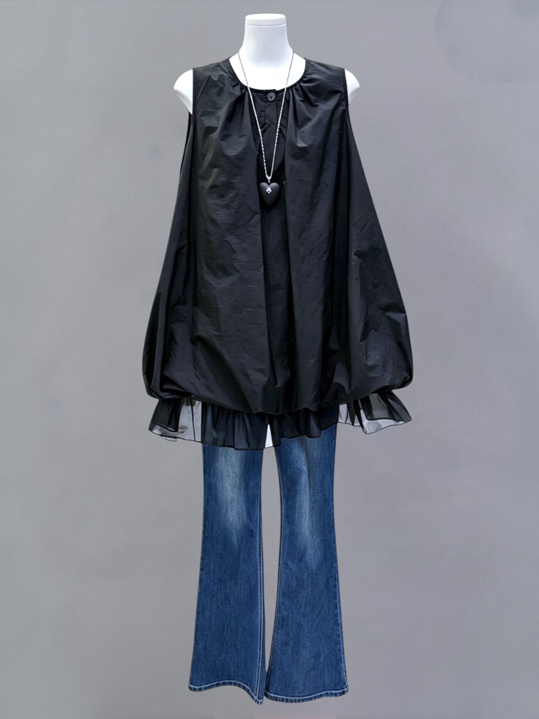 輕盈速乾料紗腳連身裙