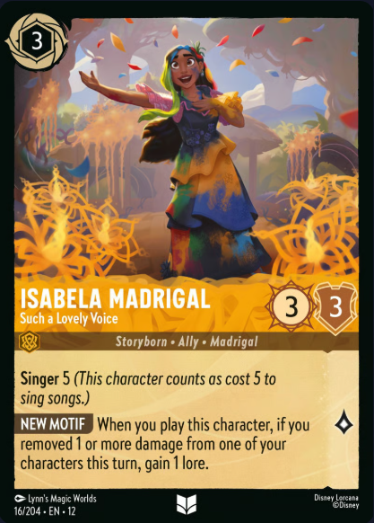 16/204 Isabela Madrigal – Such a Lovely Voice UC