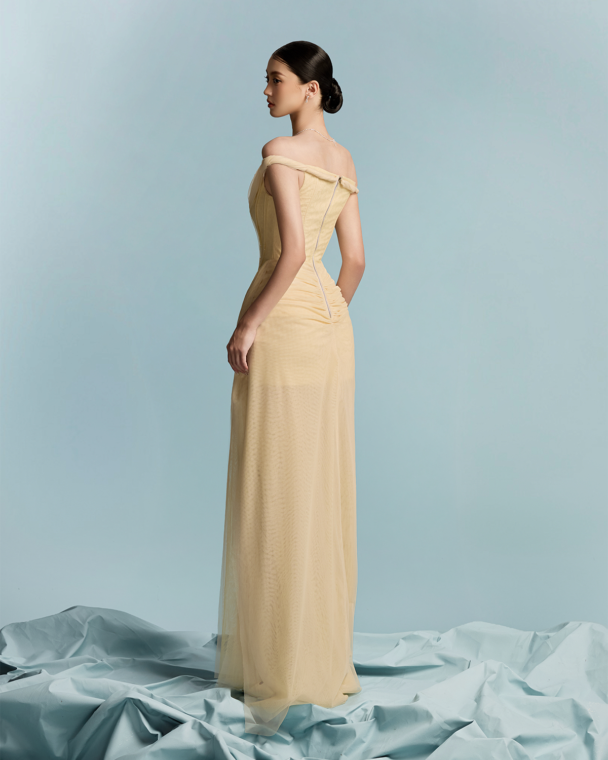 Élan Draped Corset Gown