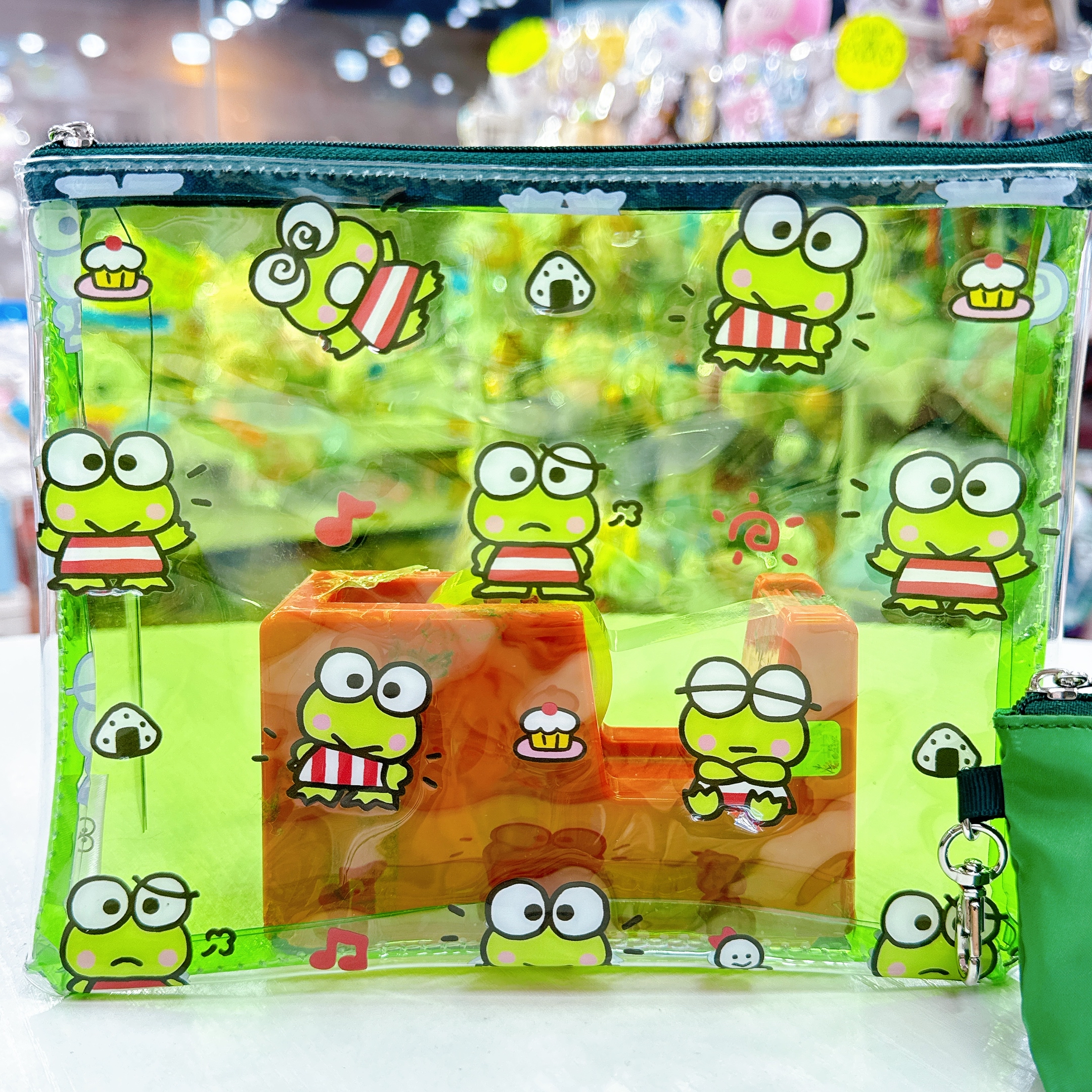 日本直送Sanrio 新款青蛙仔透明拉鍊袋/散子包