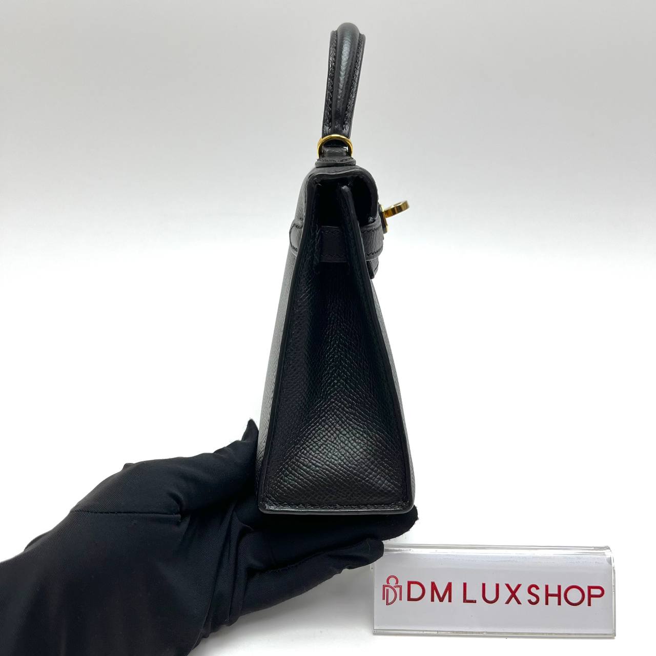 Hermes Mini Kelly II Black GHW (Stamp C)