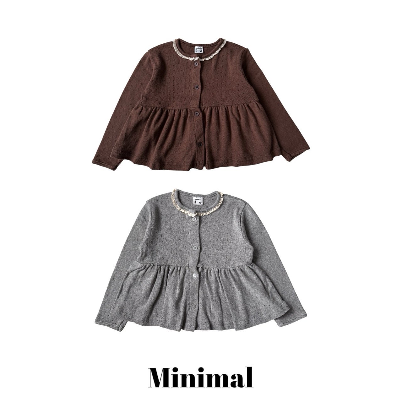 Mnm | Lace Frill Cardigan