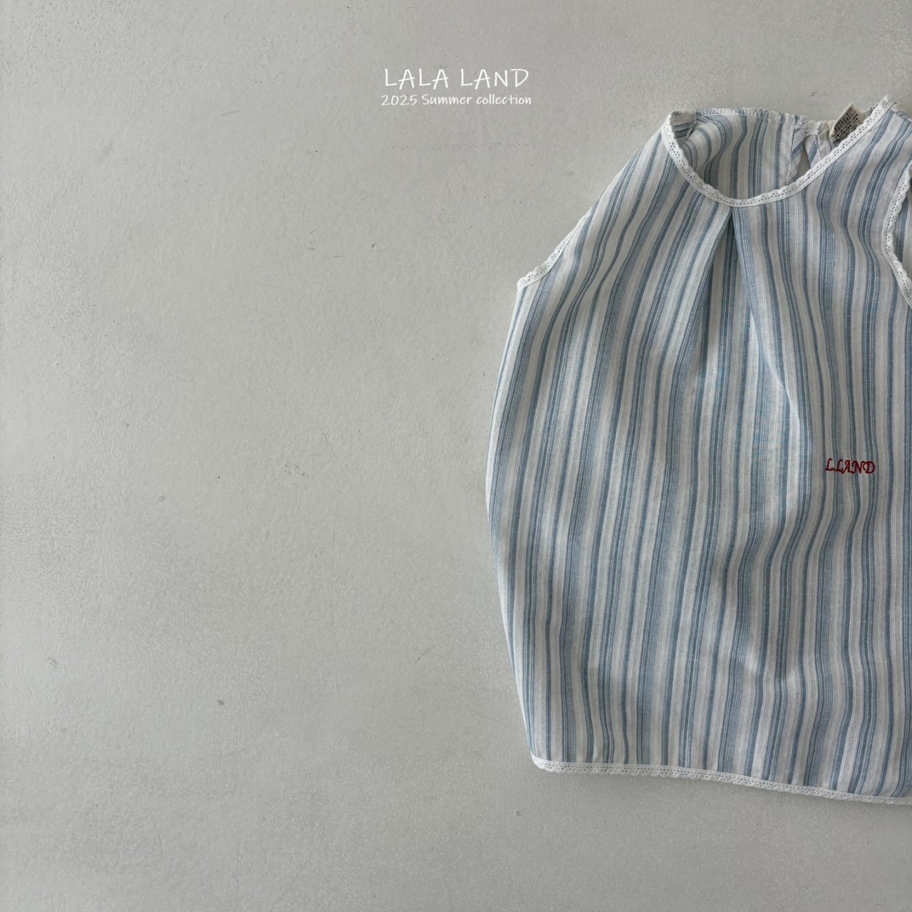 Lalaland | stripe ops with mom pants(Blue M95-105/Adult)