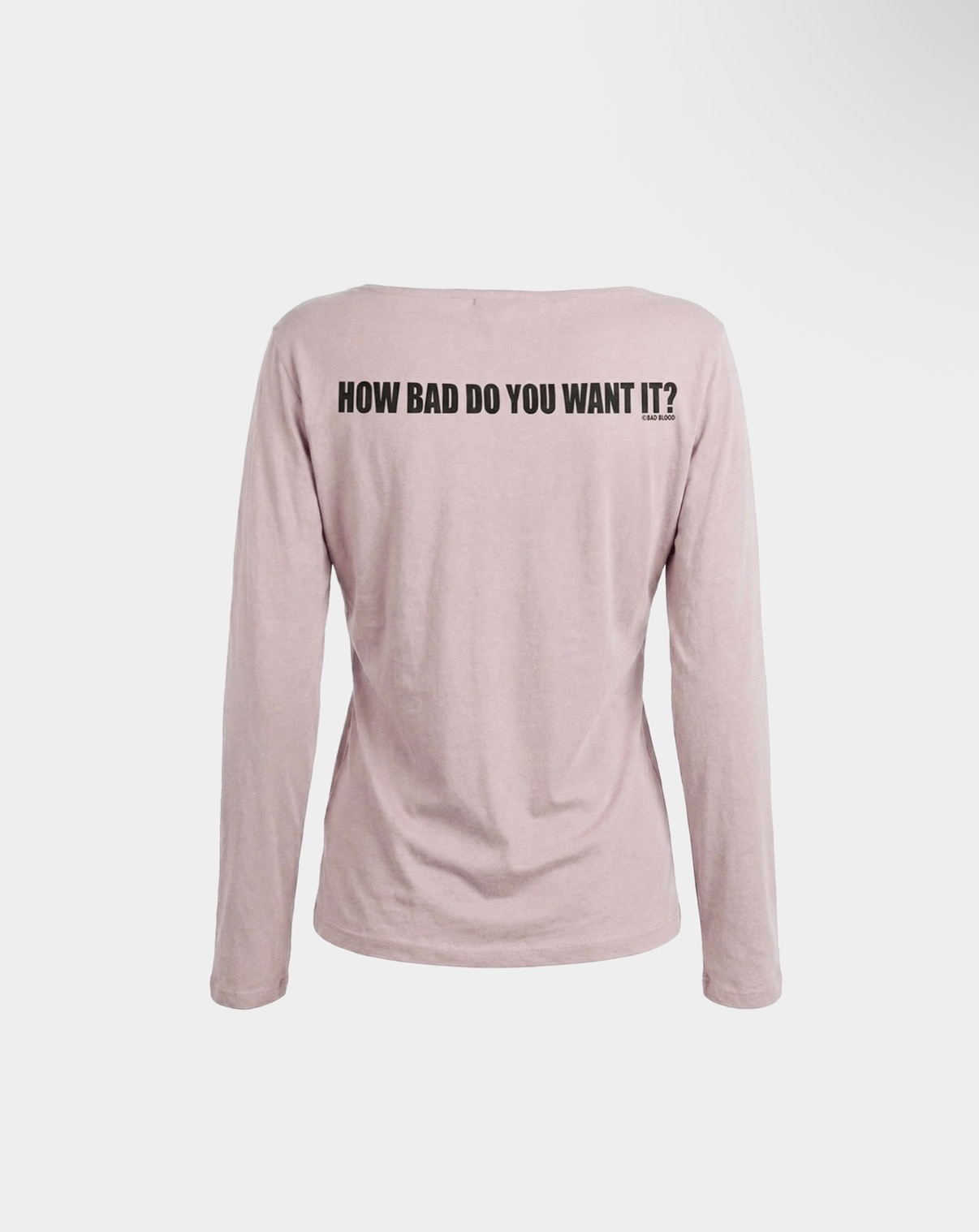 BADBLOOD [w-tee26-119] DO YOU WANT IT Boat Neck T-Shirt - Pink