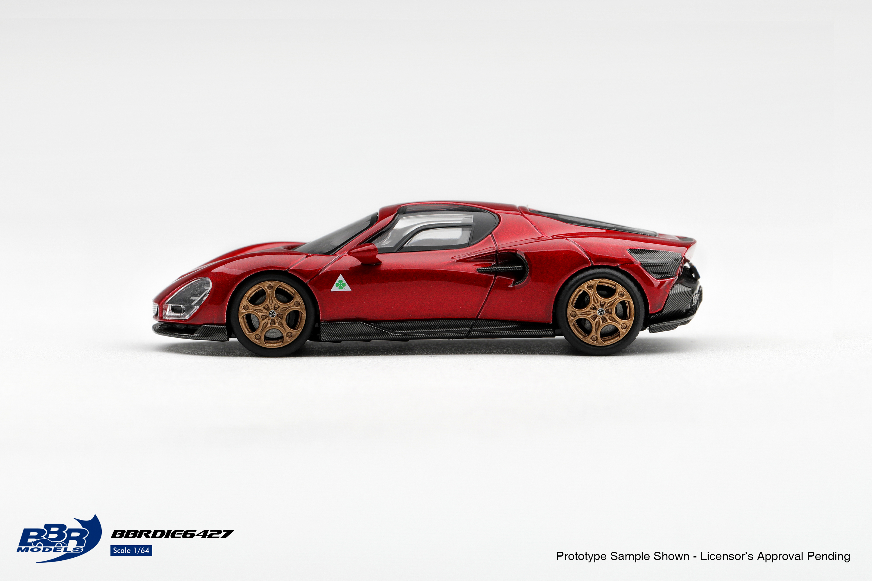Pre Order - BBR Models ( BBRDIE6427 ) Alfa Romeo 33 Stradale Rosso Villa d'Este / 預訂優惠價 Pre-Order Price: HK$139