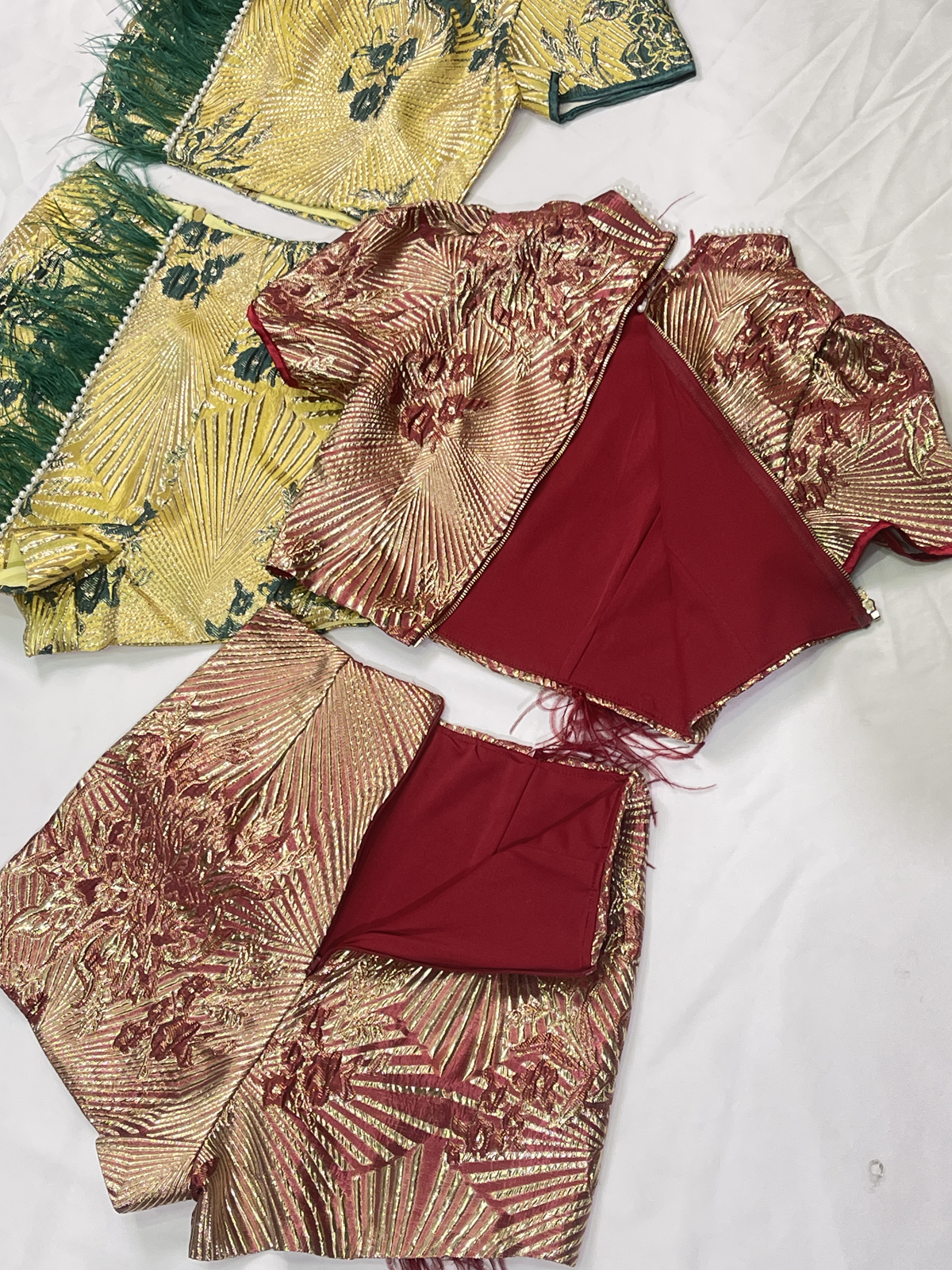 Pearl Frost Fur Qipao Set MC89