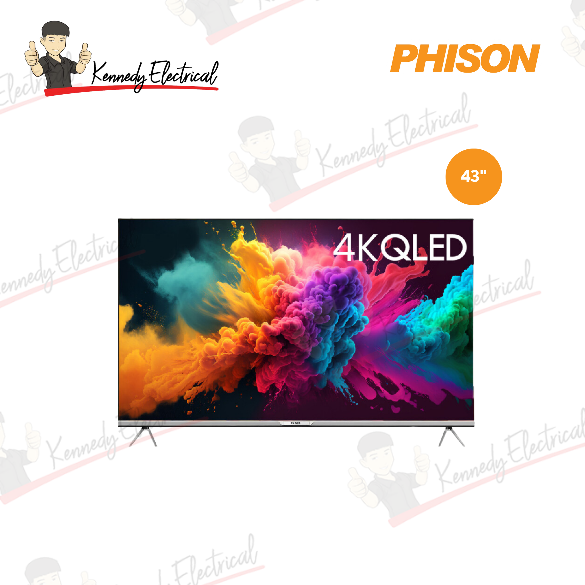 Phison 43" FHD QLED Slim Edge Android TV PTV-Q4340S