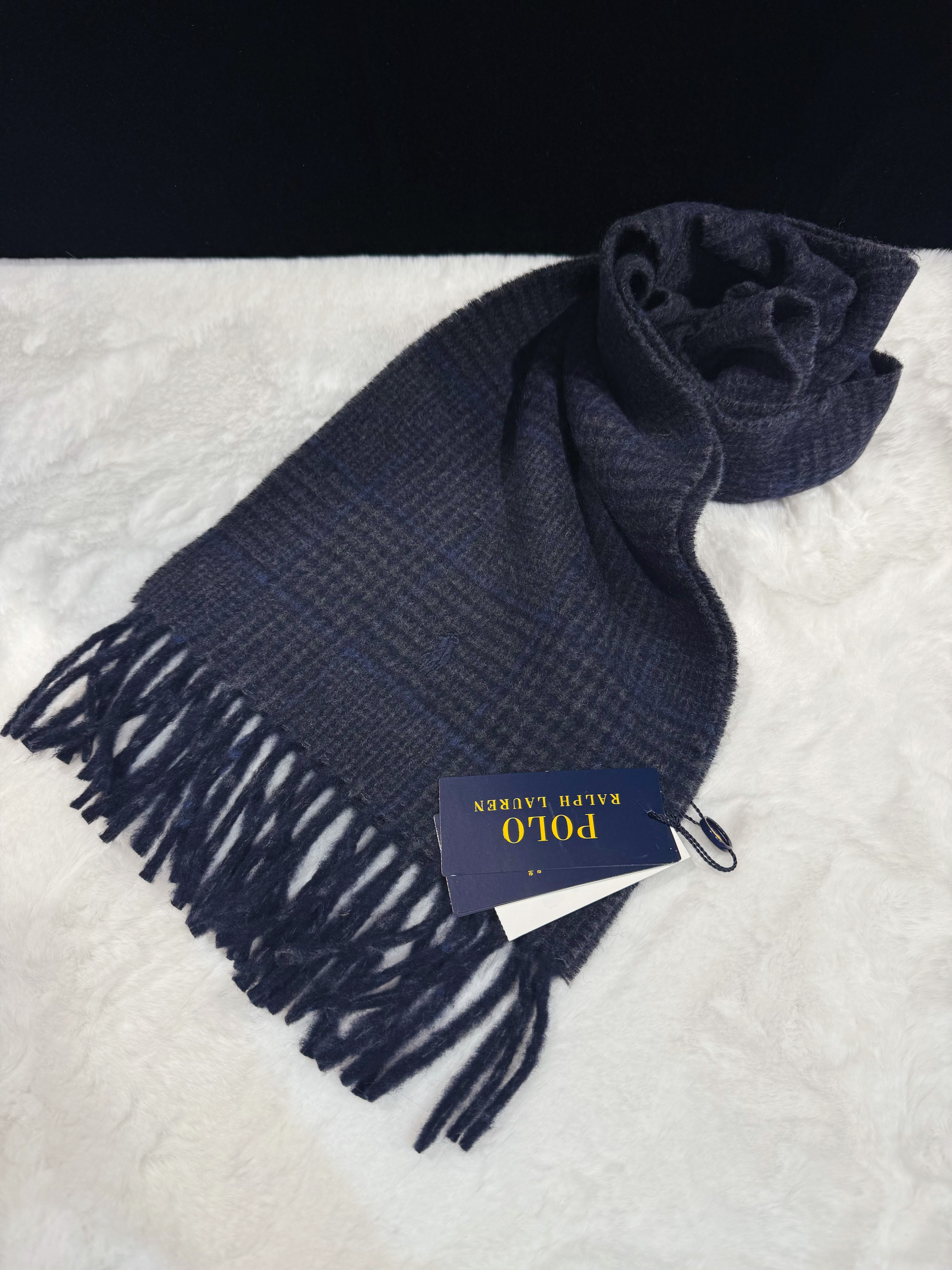Polo scarf grid/blk/navy