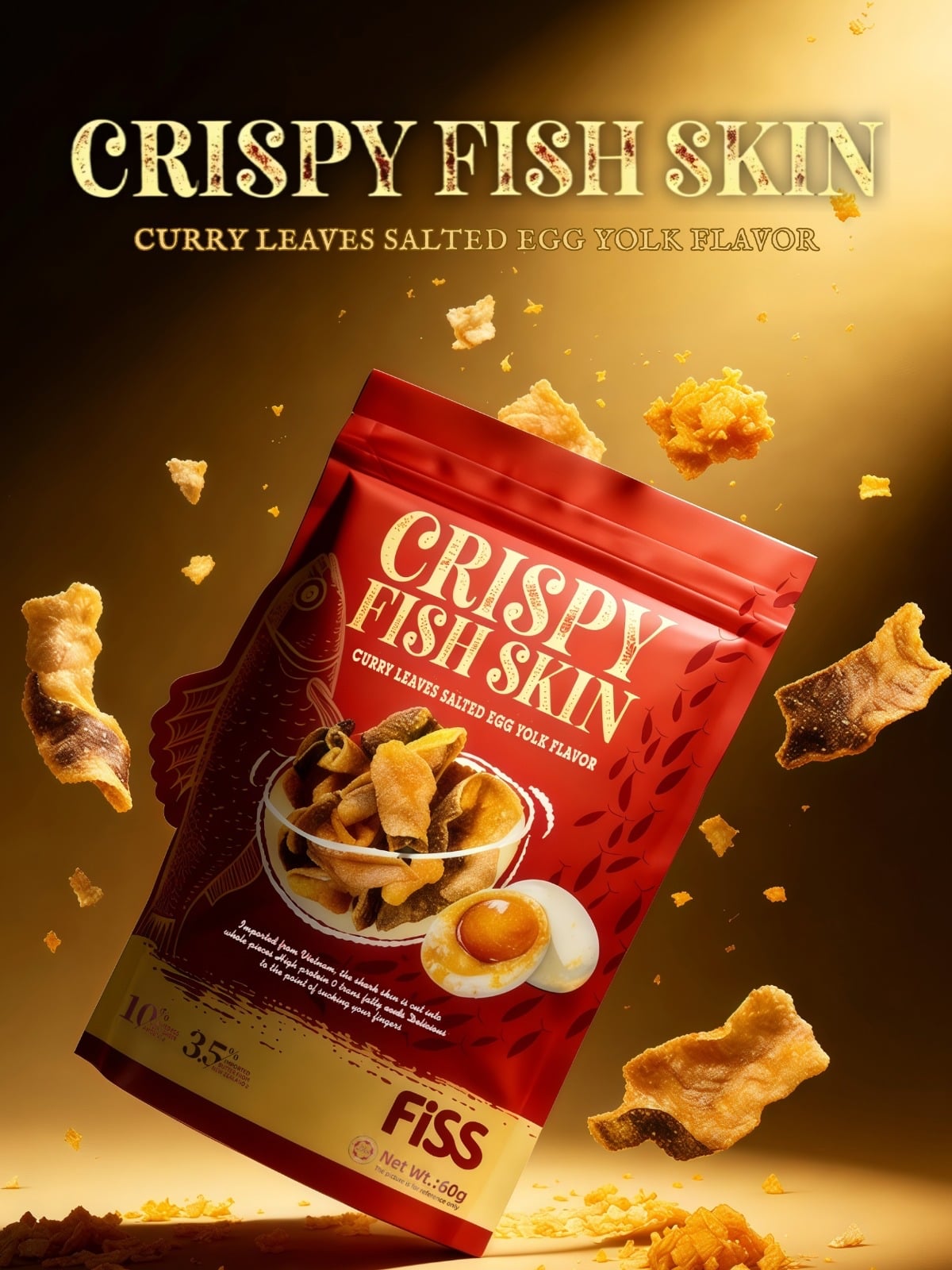 全新登場🎉FiSS香脆魚皮60g（兩款口味）