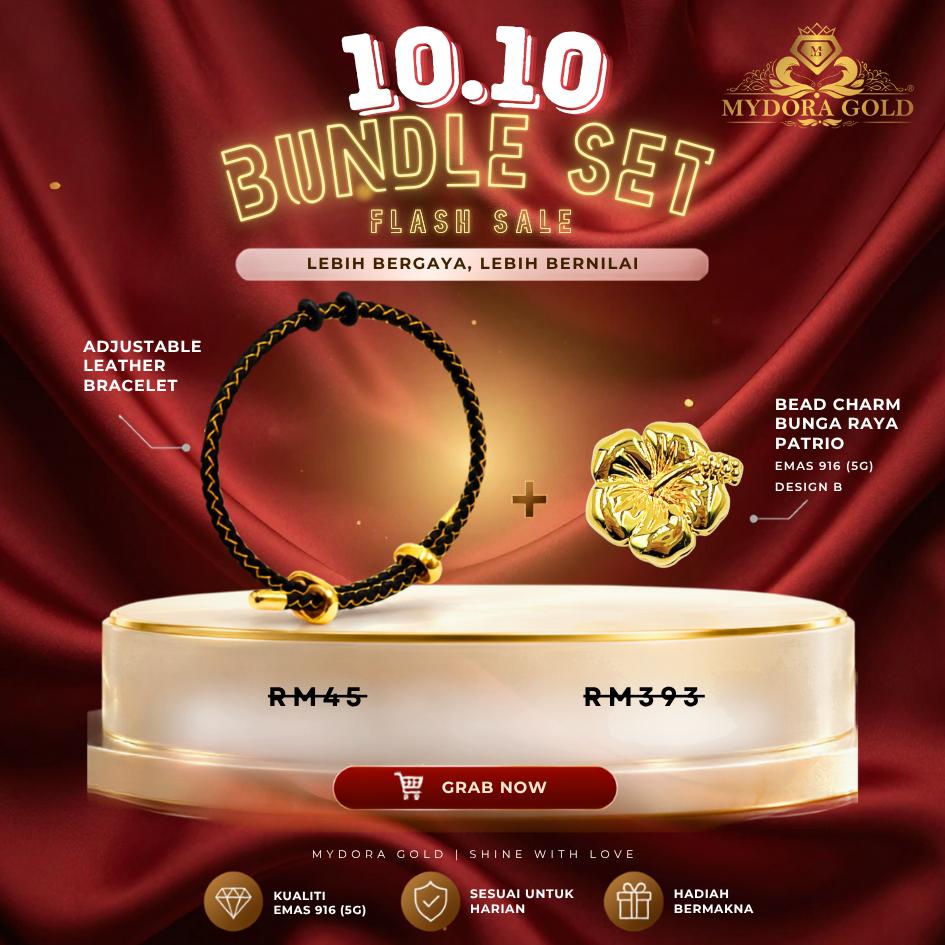 BUNDLE DEAL_MYDORA EMAS 916 CHARM BEAD GOLDEN DEAL l EMAS 916/22K