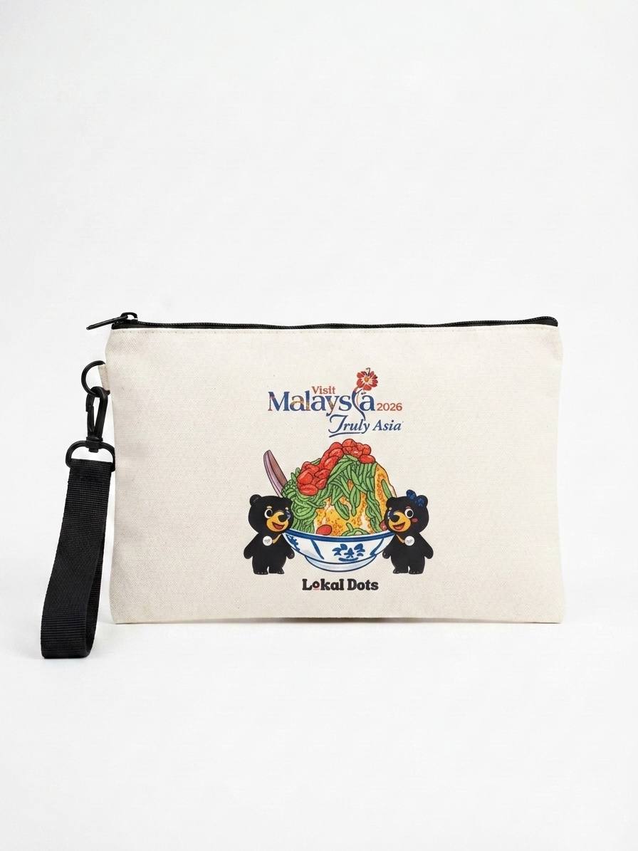 LDVM15 - Rectangle Canvas Pouch Cendol 