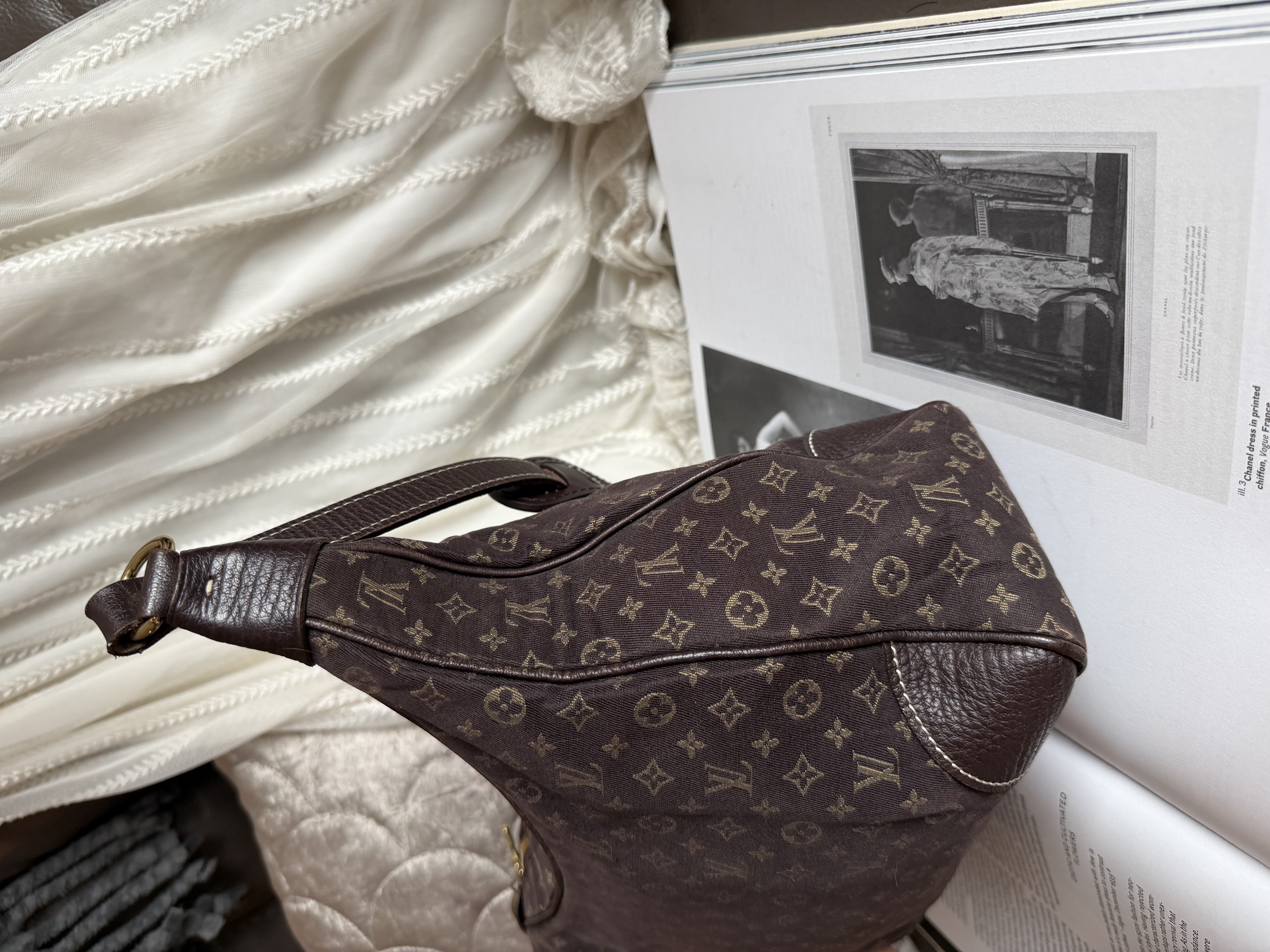 LOUIS VUITTON Monogram Mini Lin Boulogne bag