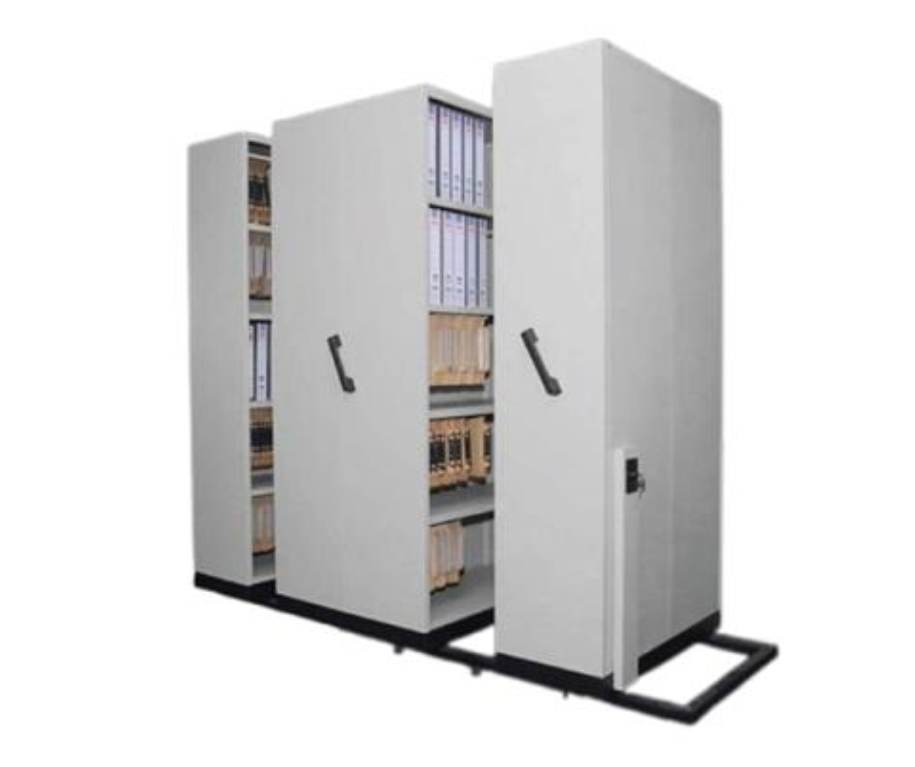 4 Bay Manual Hand Push Mobile Compactors