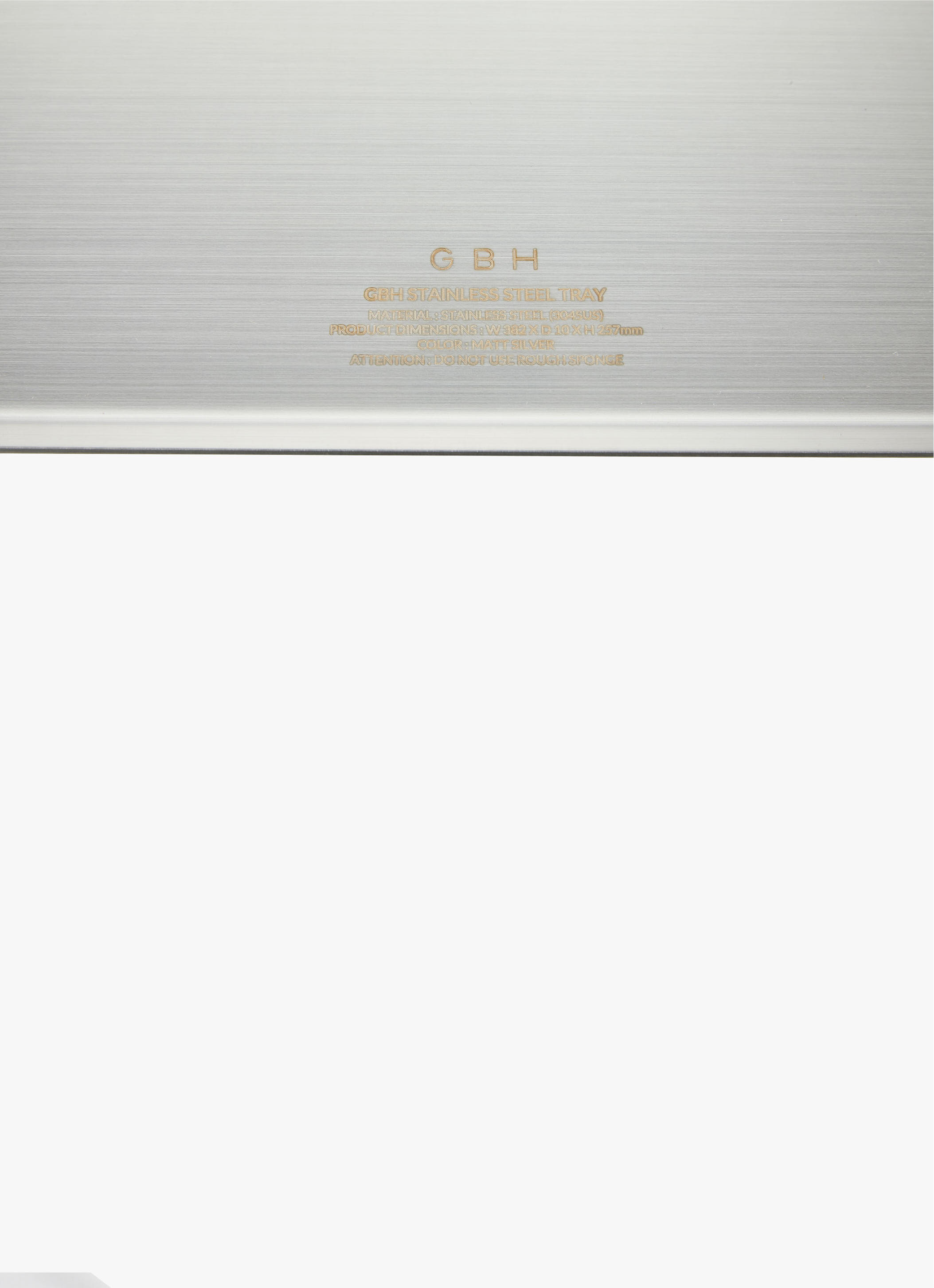 GBH STAINLESS STEEL TRAY / 2 SIZE