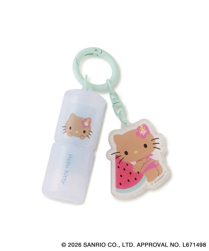  🎀【預訂】ROPE' PICNIC x Sanrio 曬黑造型潤唇膏，附鏡子掛件 - Kitty