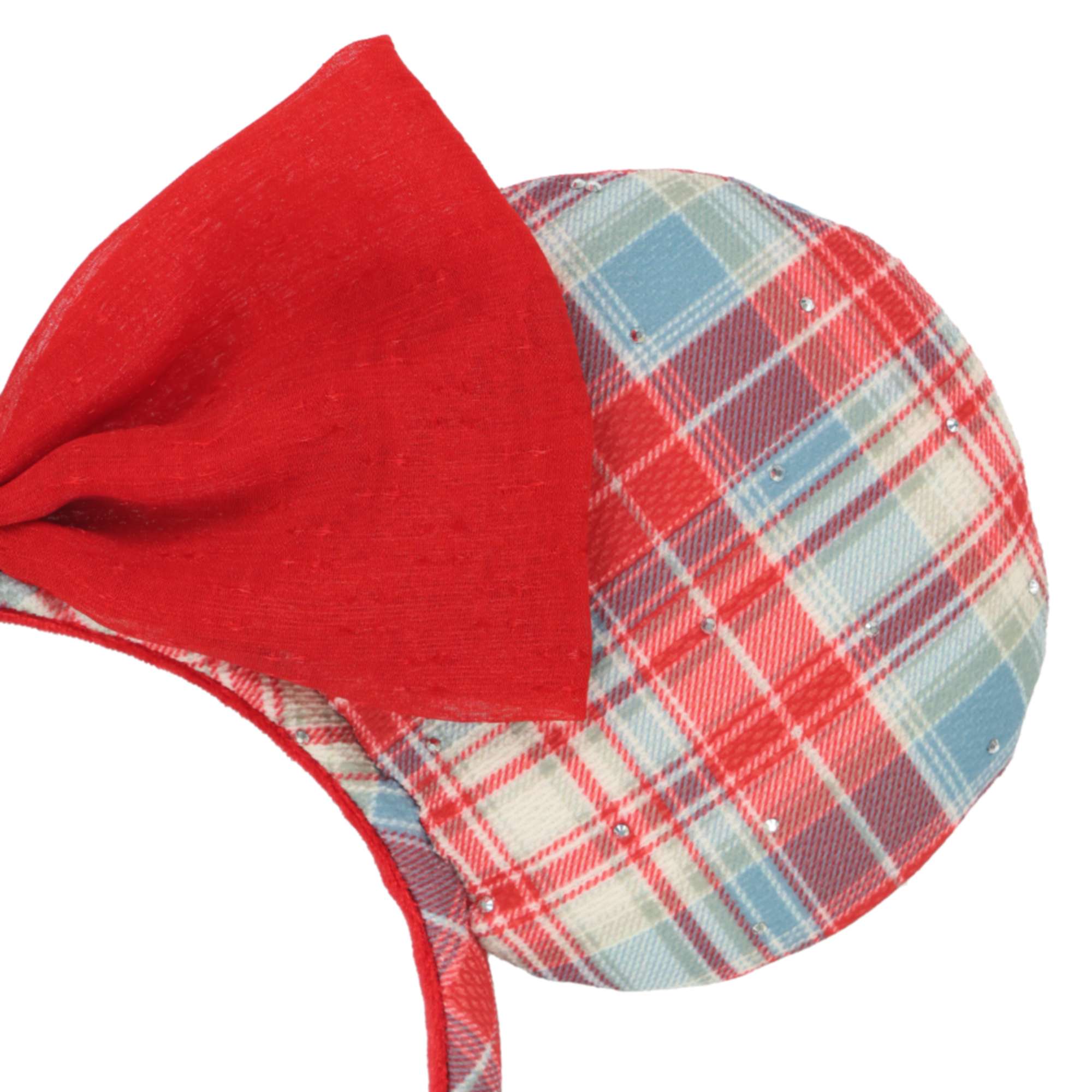 【預訂】TDR 格仔款頭箍 (red)