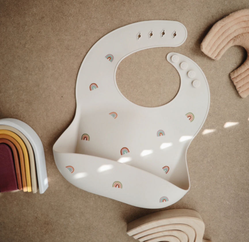 Silicone Bib - Rainbow