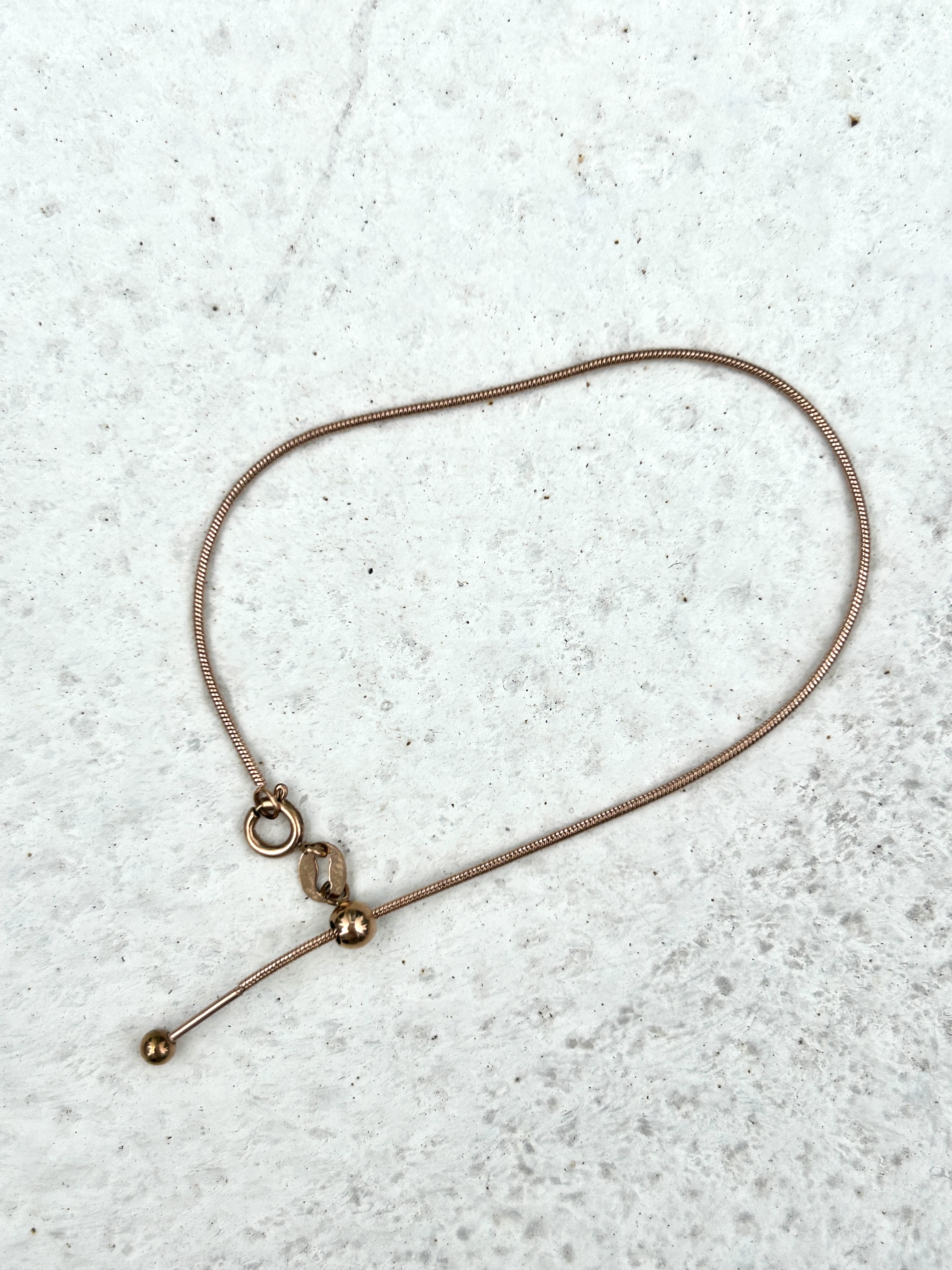 Rose gold simple bracelet