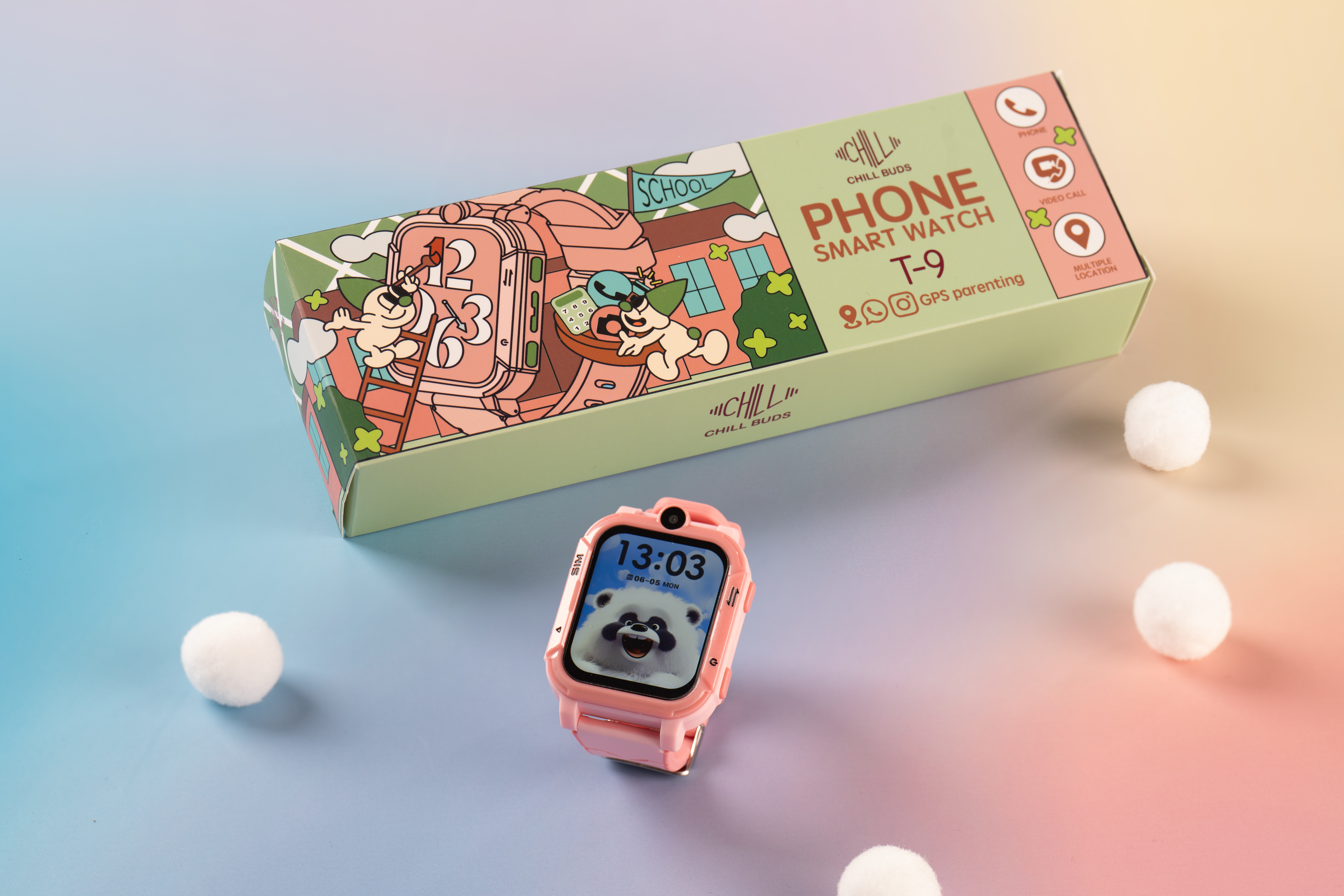 Chillbuds T9 多功能 GPS 定位兒童智能手錶