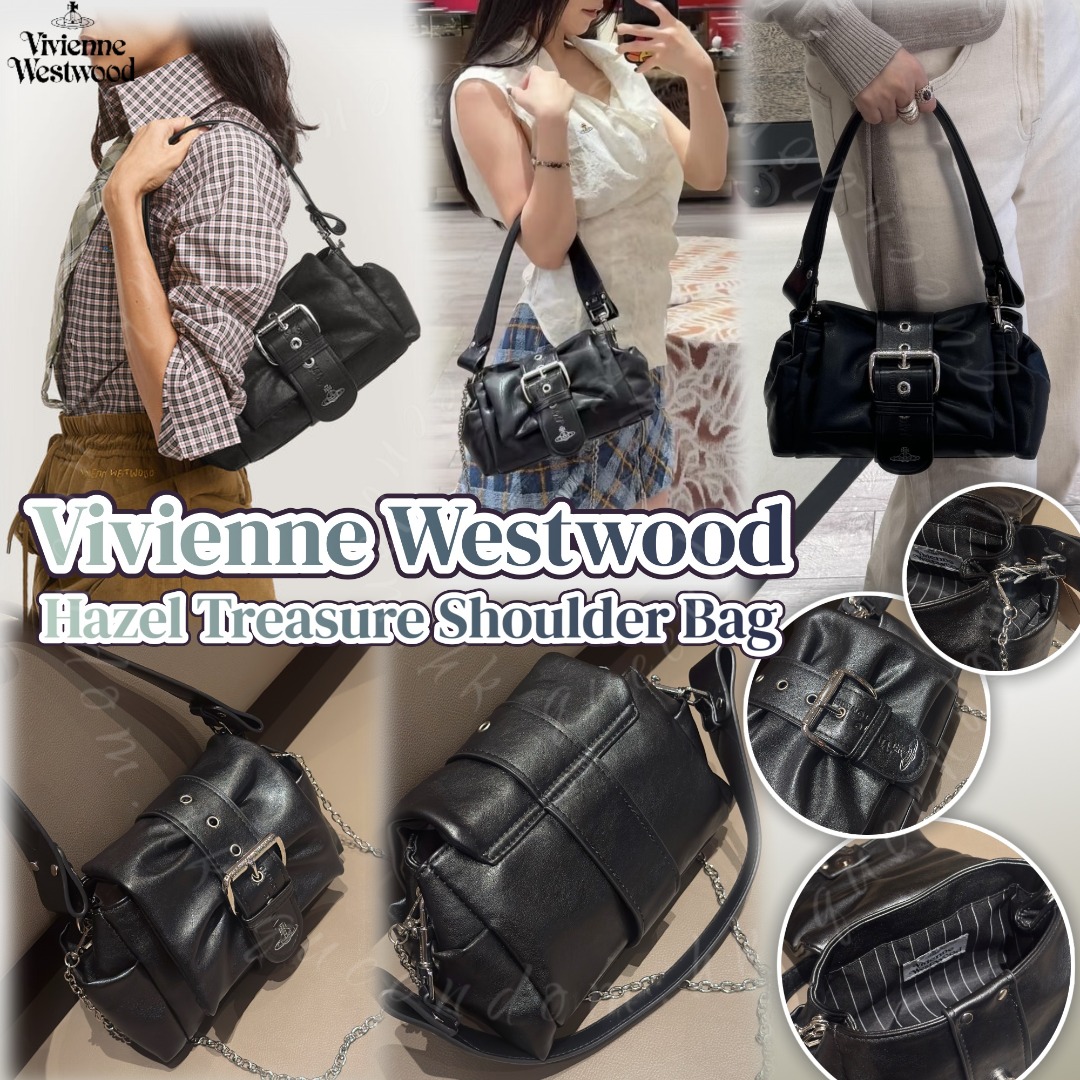 Vivienne Westwood Hazel Treasure Shoulder Bag 褶皺手袋