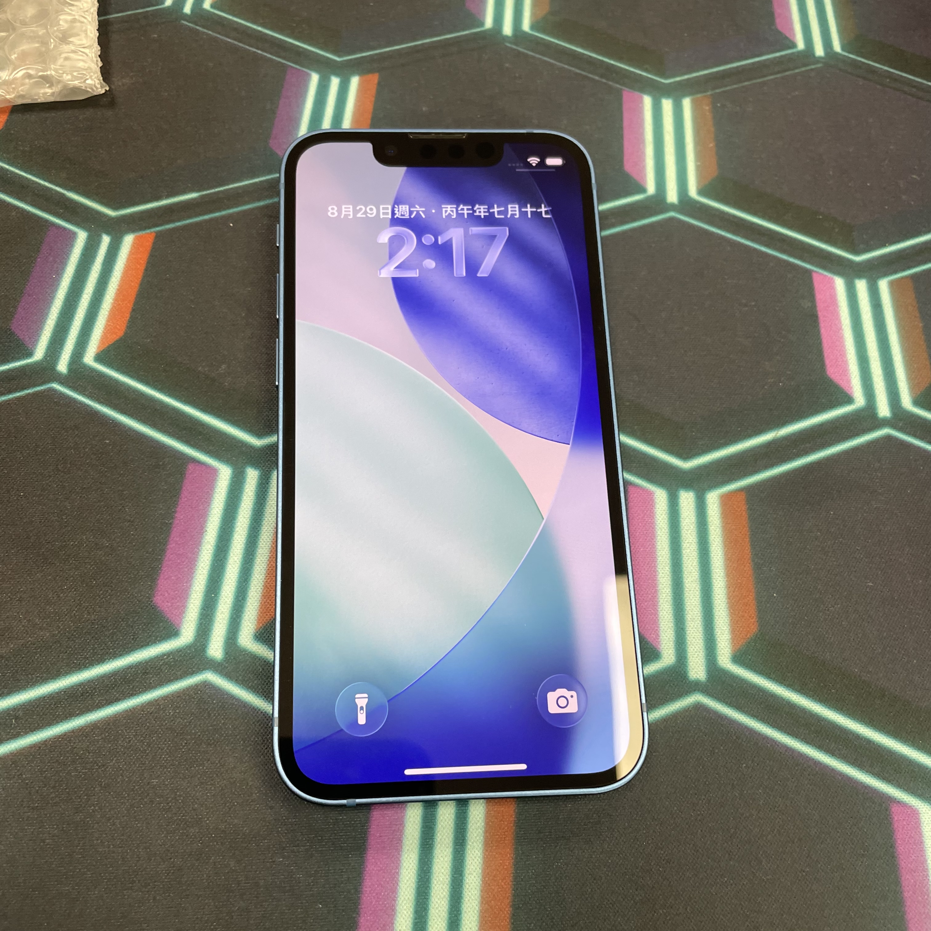 *6996 13 mini 完美機 128GB 電100 藍色 blue
