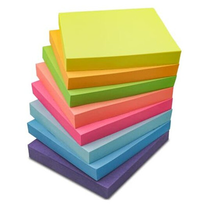 Sticky Note 3x3 Cyber Colour – Neon Memo Pad 100 Sheets (Removable Adhesive Notes)